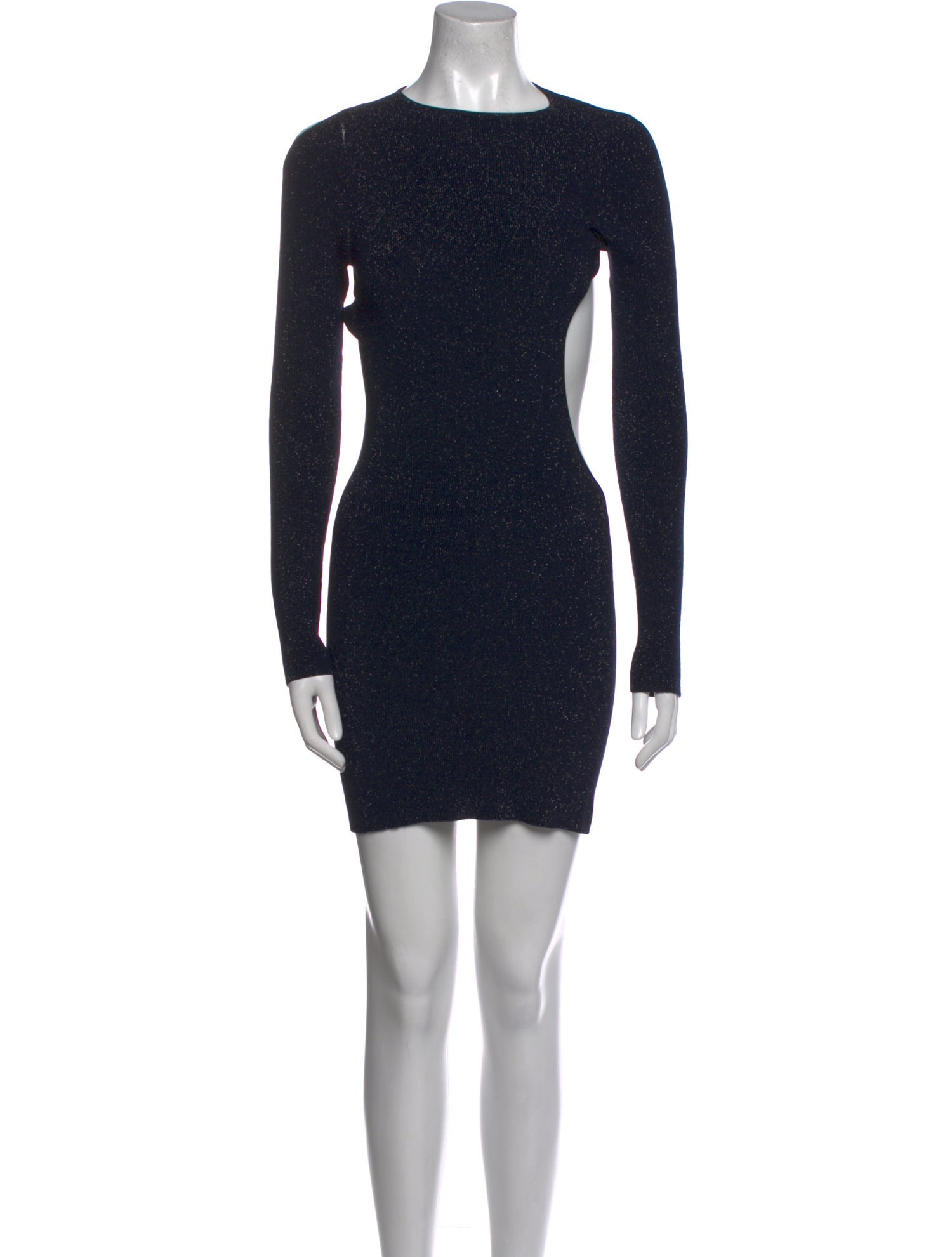 Aya Muse Bateau Neckline Mini Dress