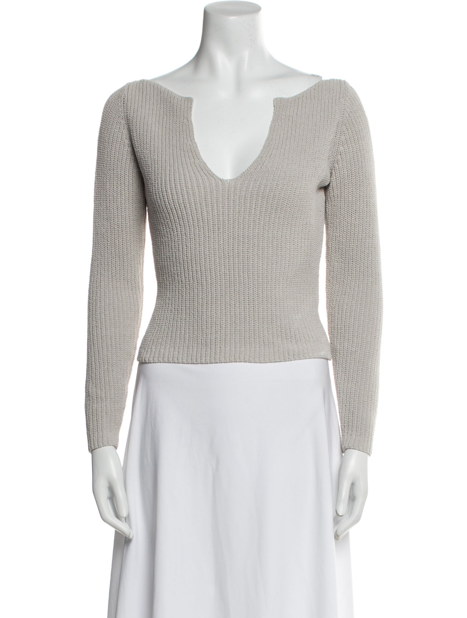 Aya Muse V-Neck Long Sleeve Crop Top