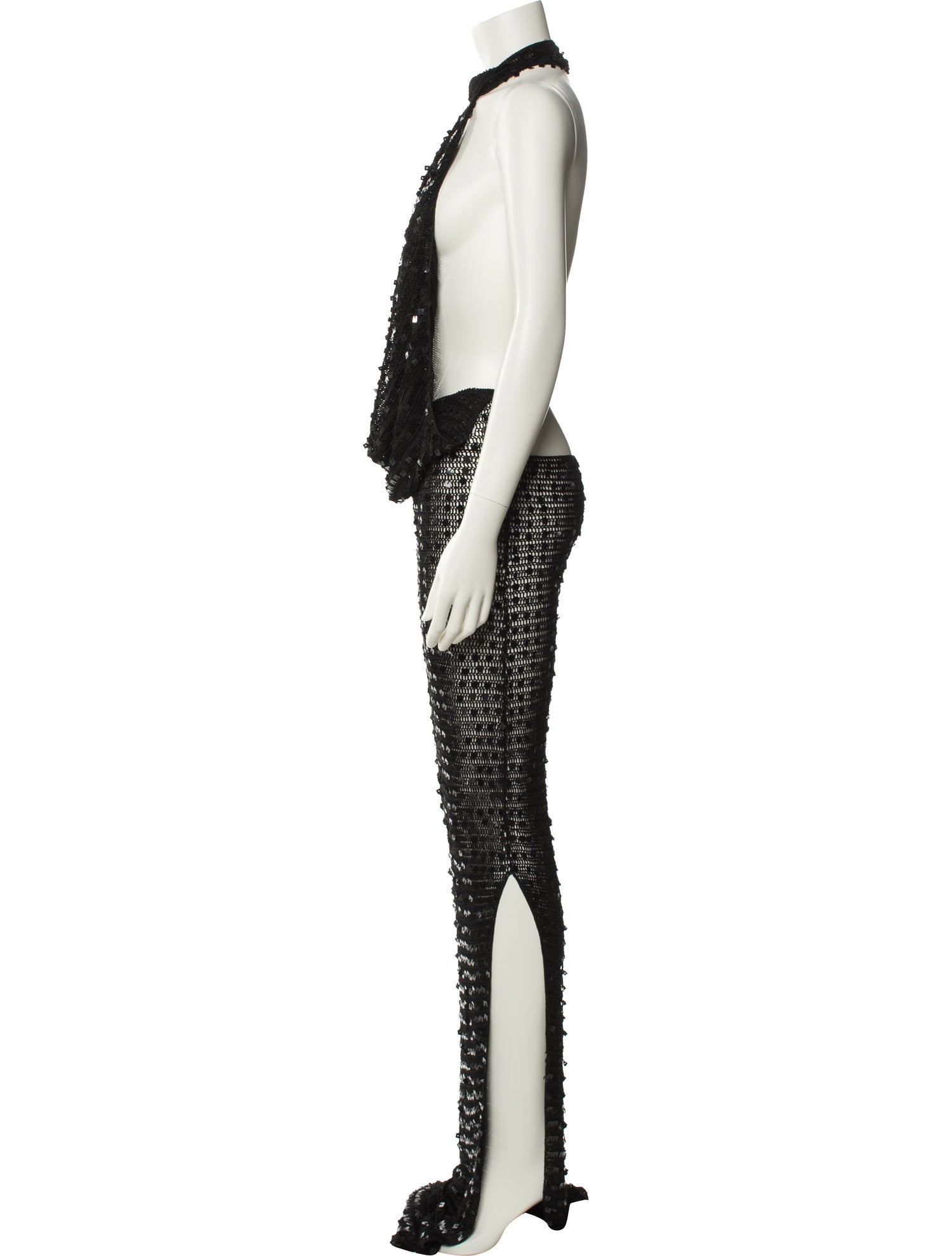 Aya Muse Halterneck Long Dress