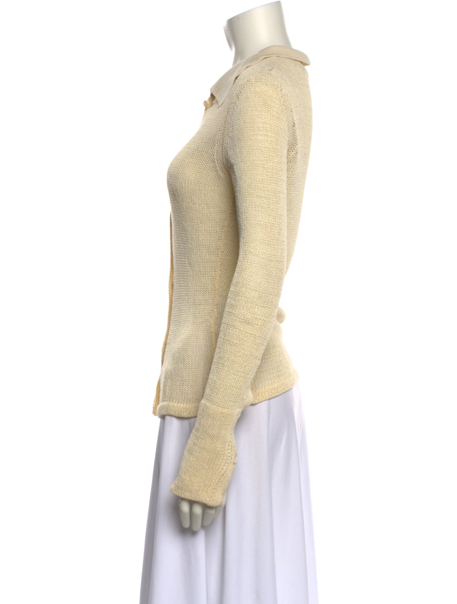 Aya Muse V-Neck Long Sleeve Button-Up Top