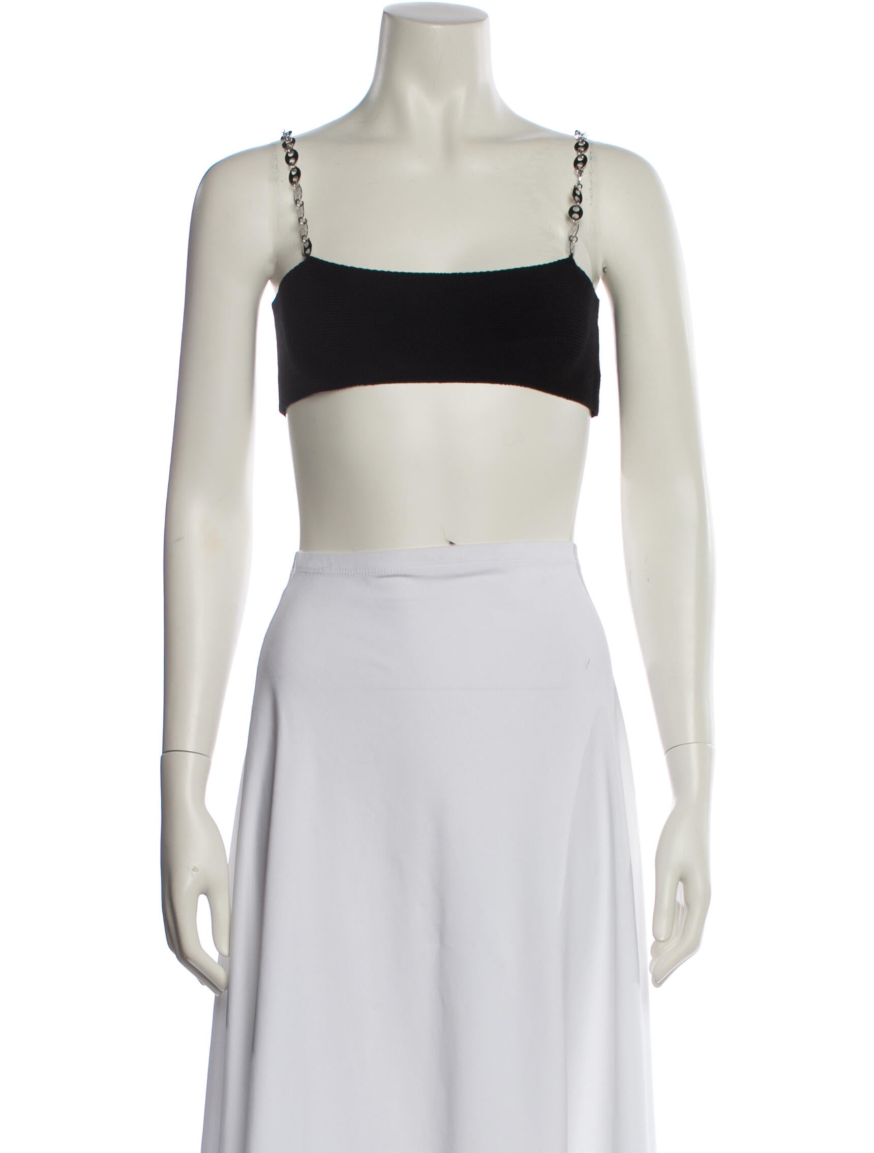 Aya Muse Square Neckline Sleeveless Crop Top