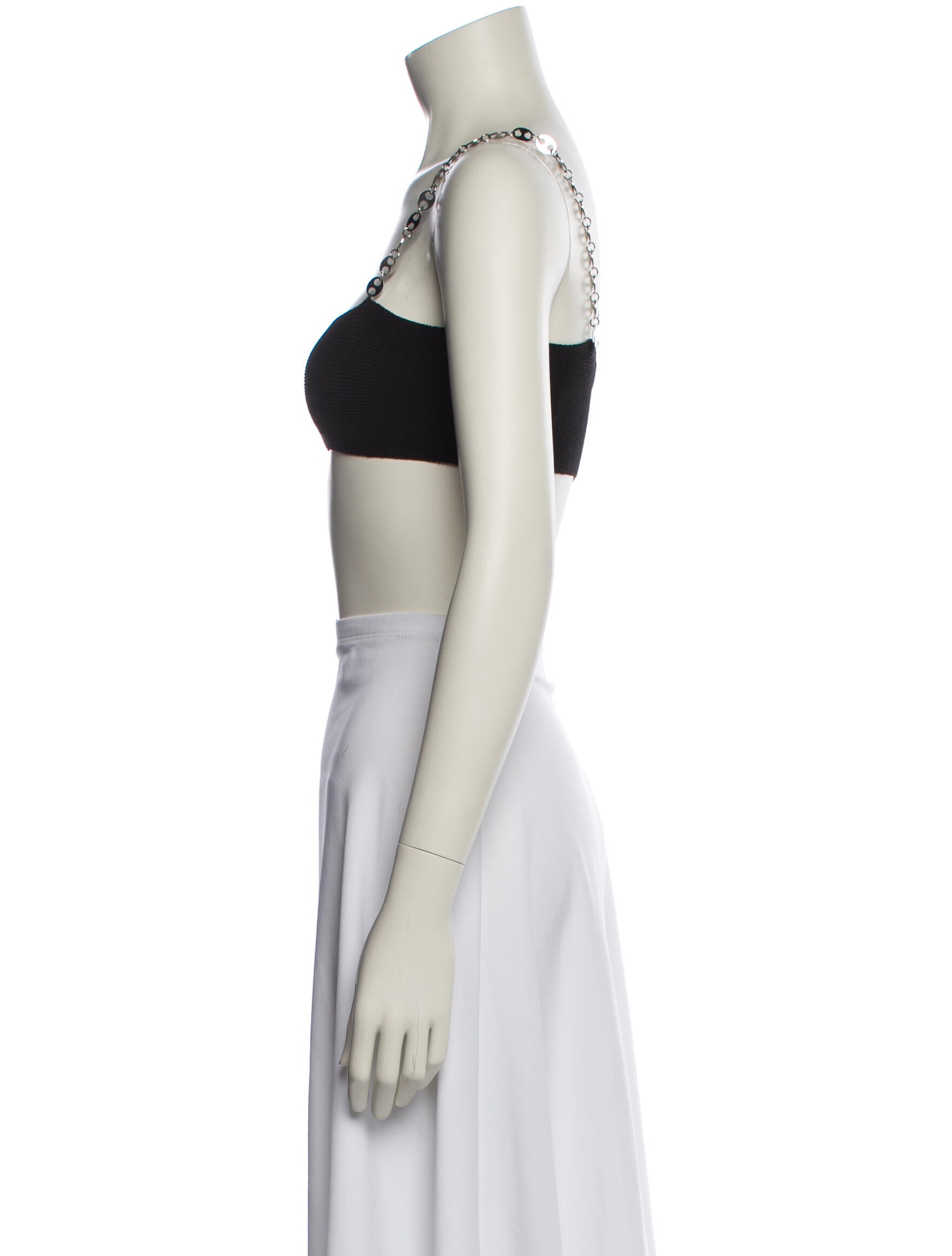 Aya Muse Square Neckline Sleeveless Crop Top