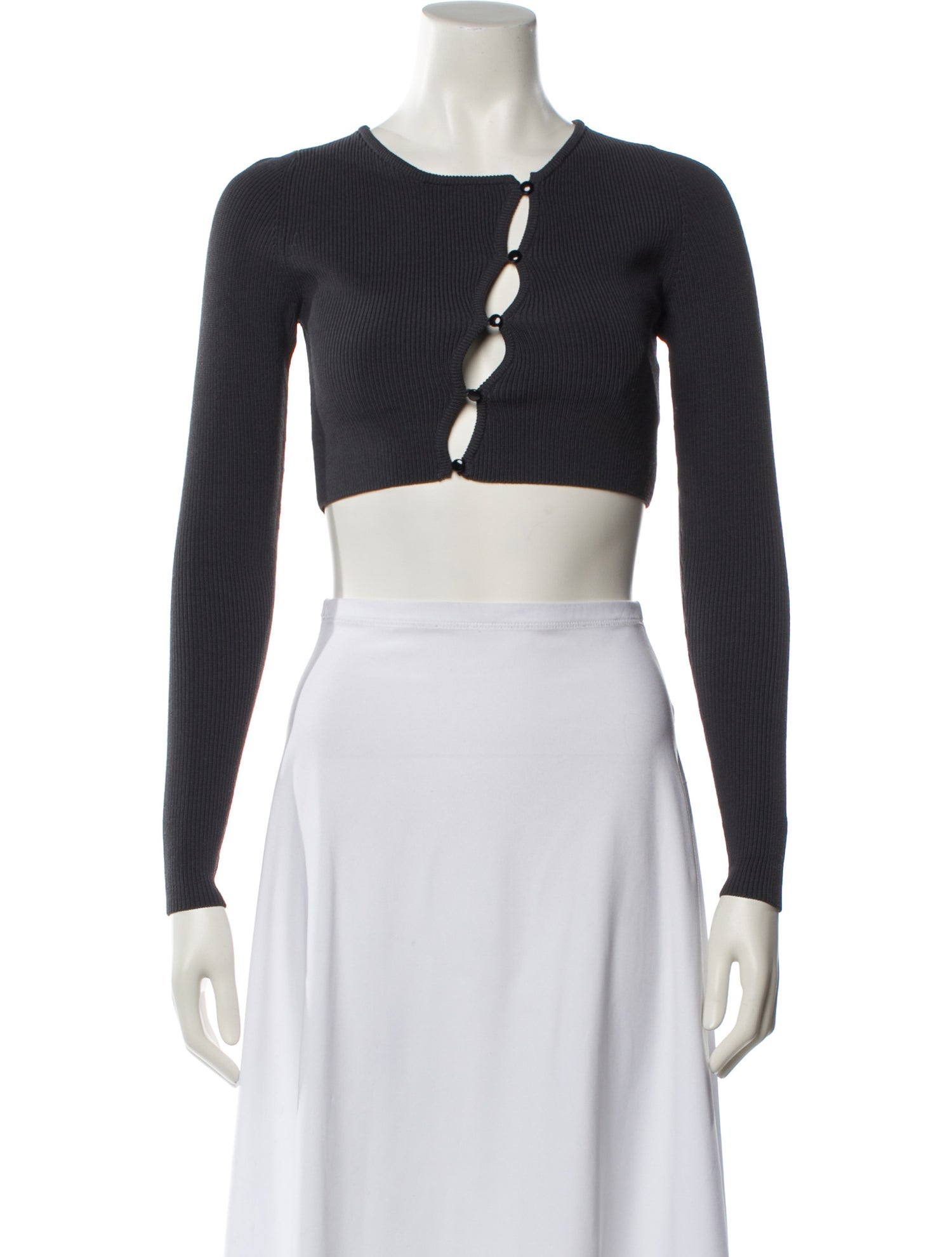 Aya Muse Crew Neck Long Sleeve Crop Top