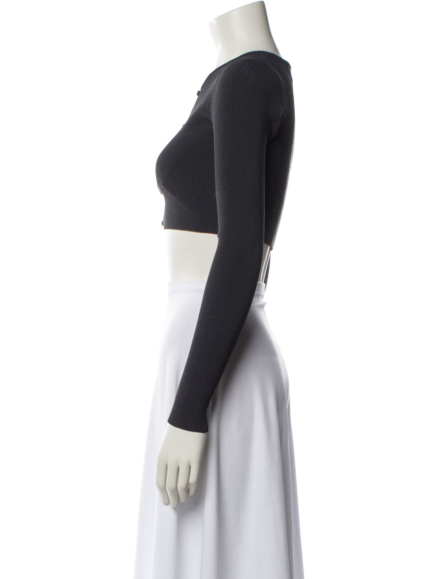 Aya Muse Crew Neck Long Sleeve Crop Top