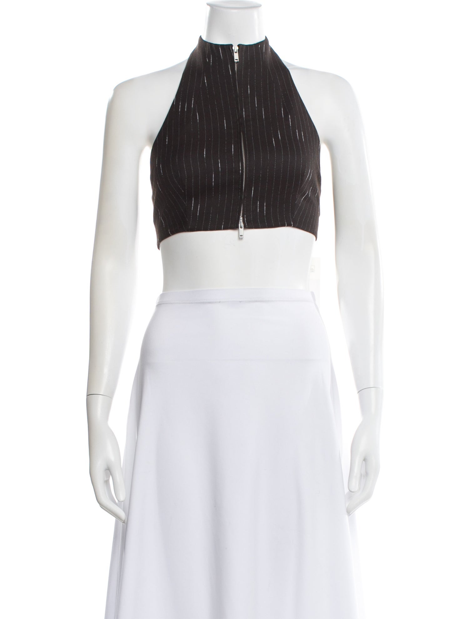 Aya Muse Halterneck Sleeveless Crop Top