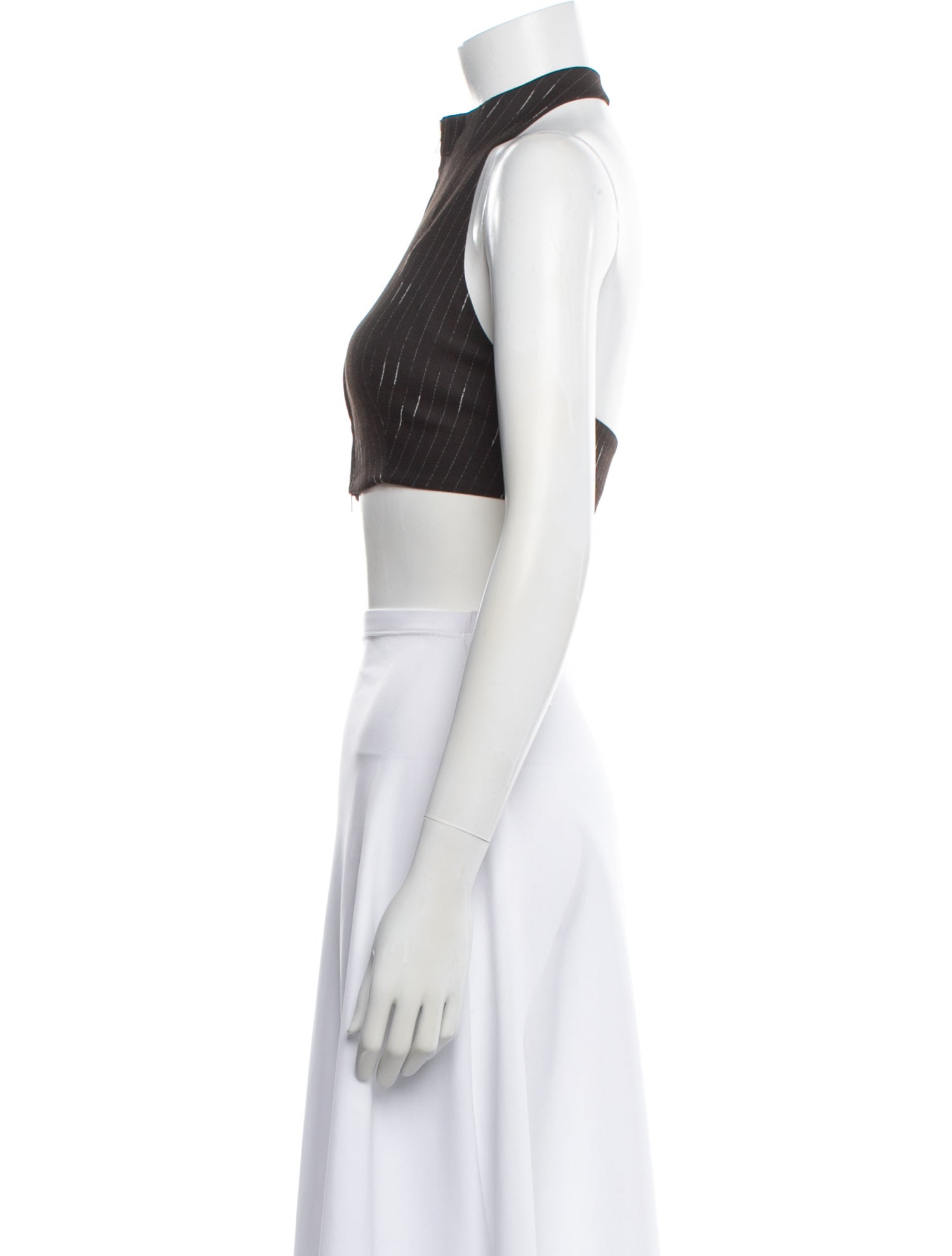 Aya Muse Halterneck Sleeveless Crop Top