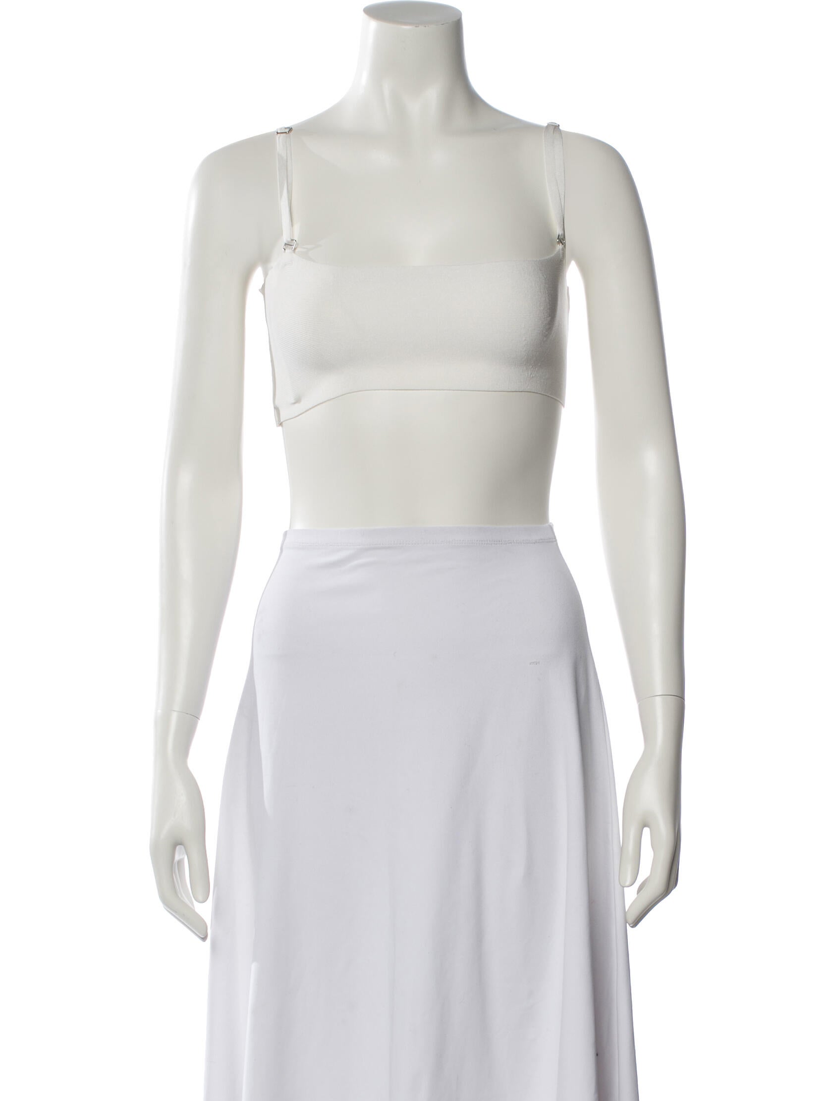 Aya Muse Square Neckline Sleeveless Crop Top