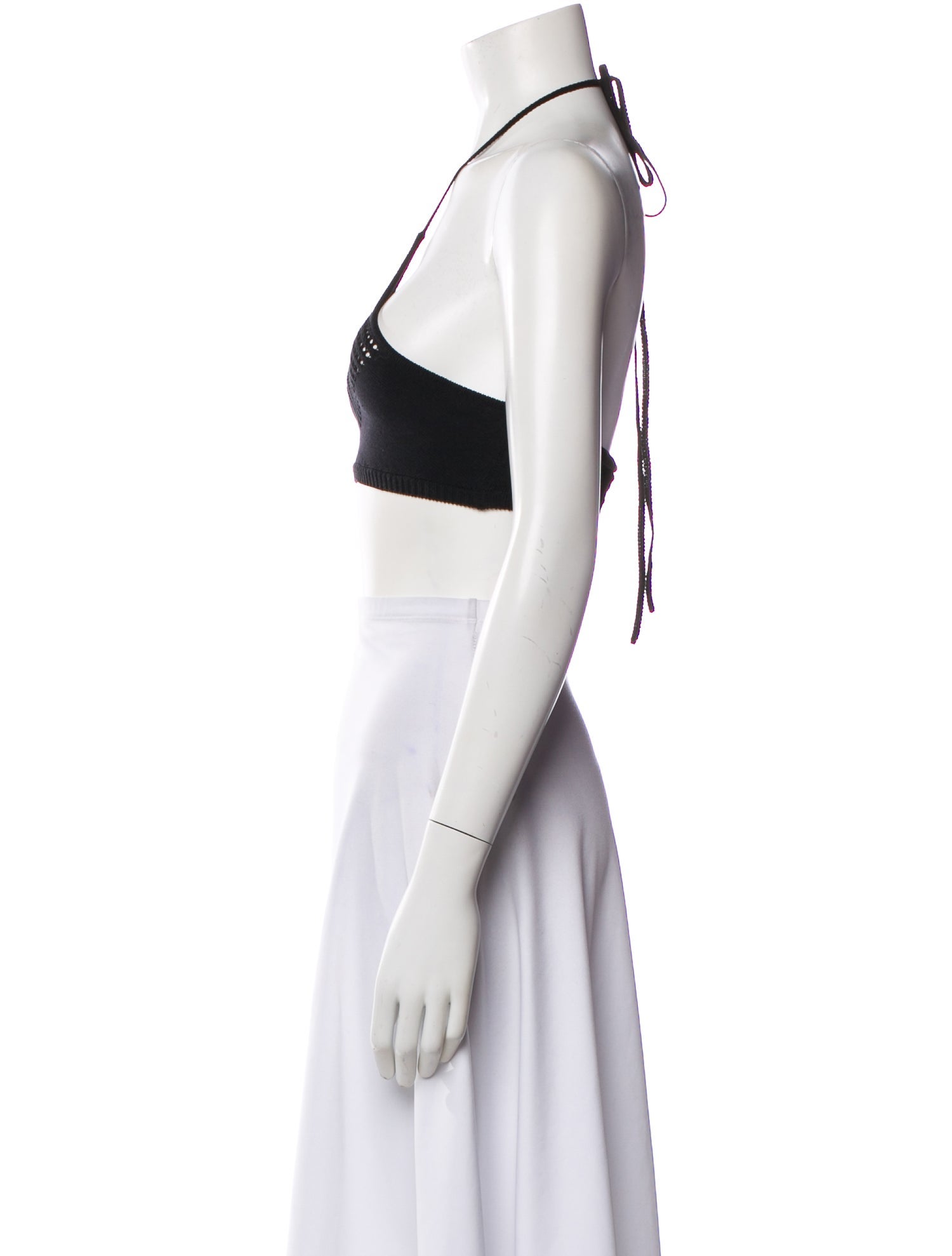 Aya Muse Halterneck Sleeveless Crop Top