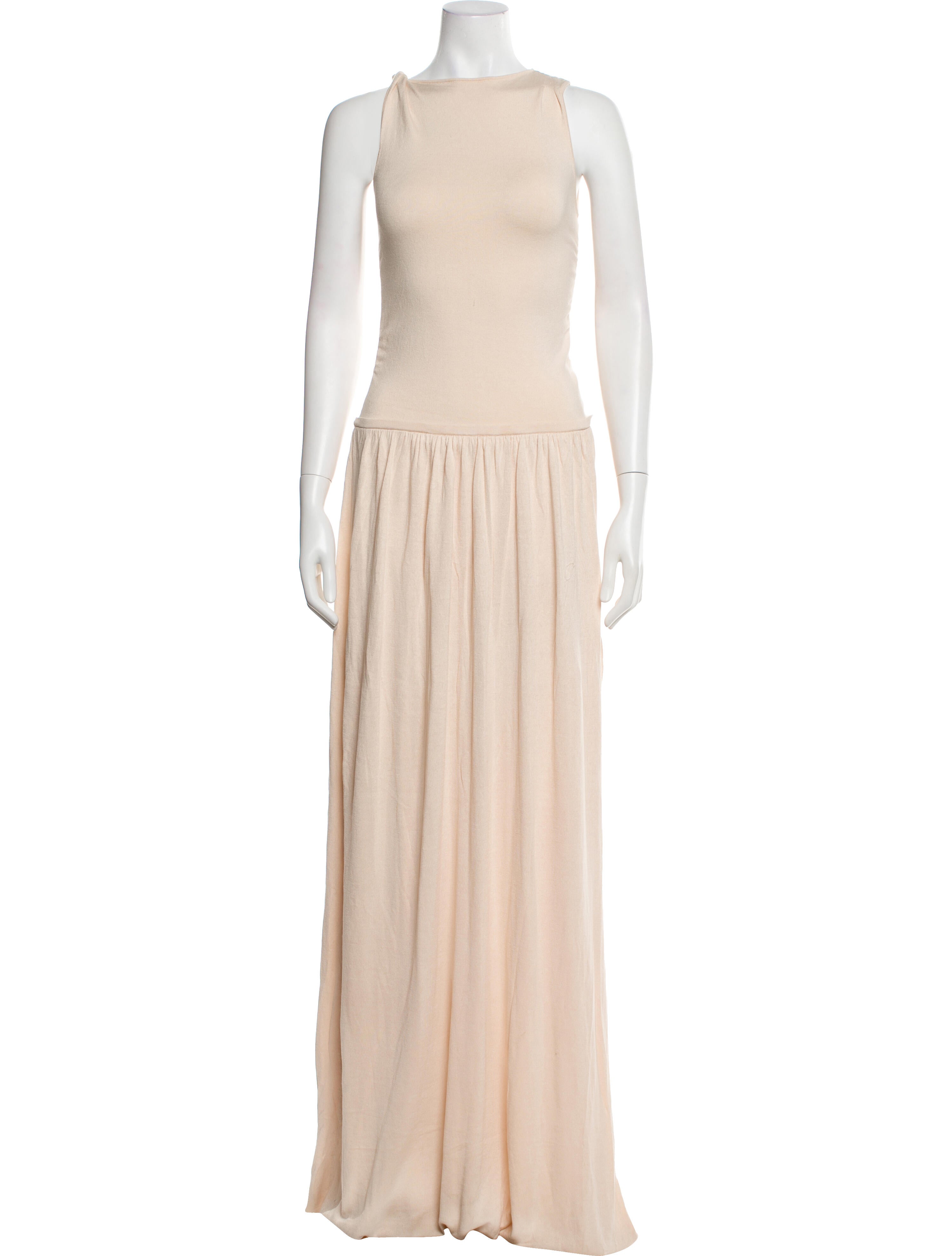 Aya Muse Bateau Neckline Long Dress