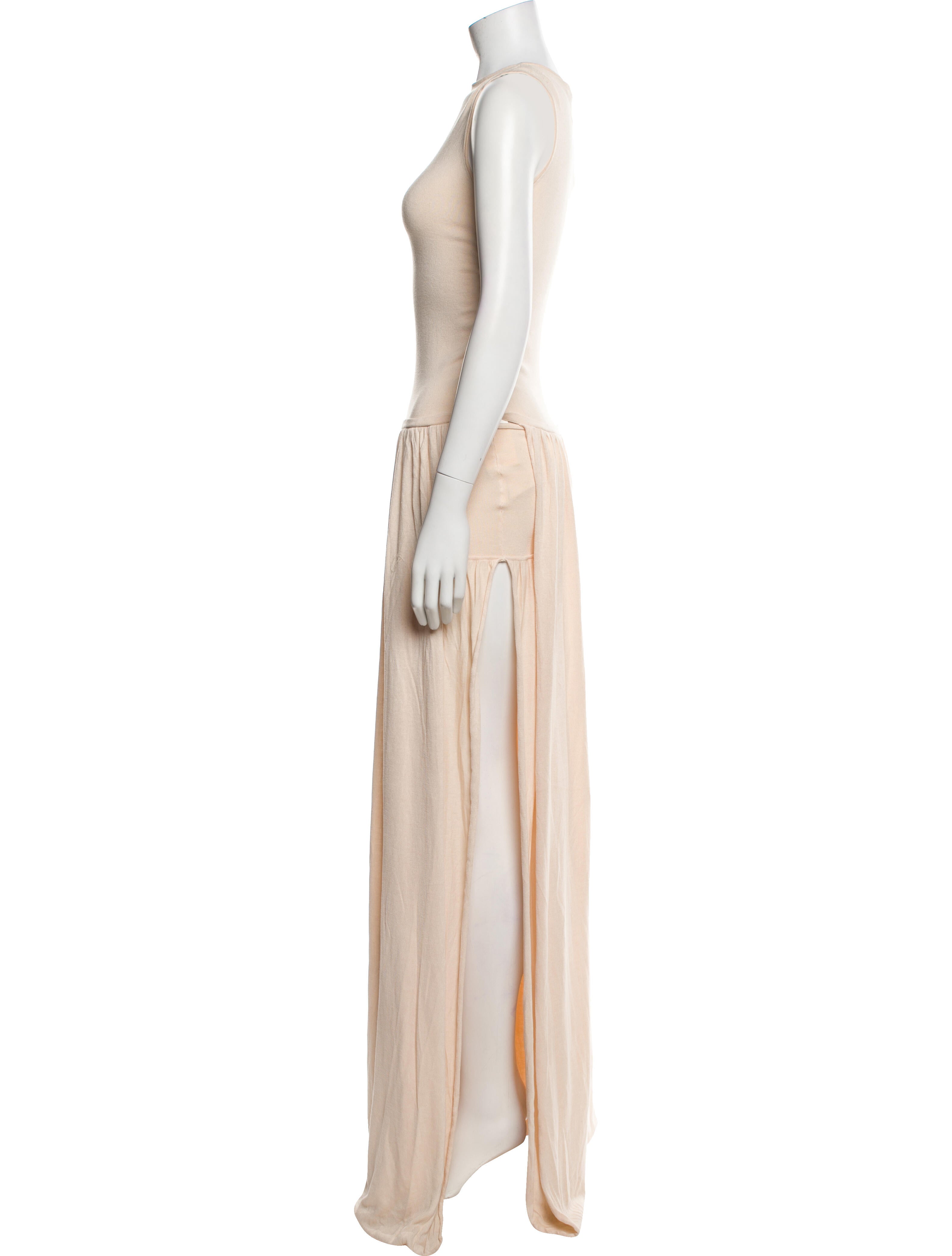 Aya Muse Bateau Neckline Long Dress