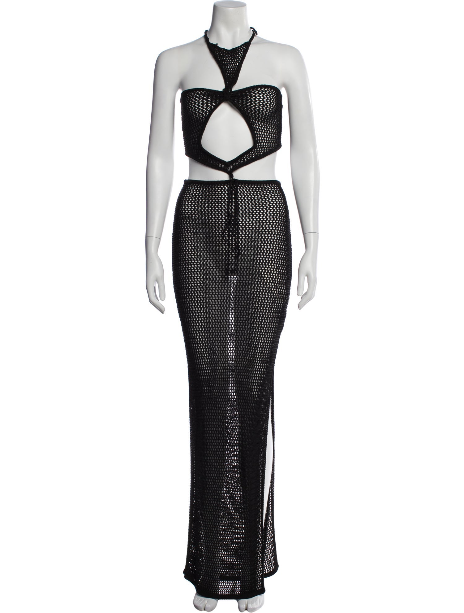 Aya Muse Polka Dot Print Long Dress w/ Tags