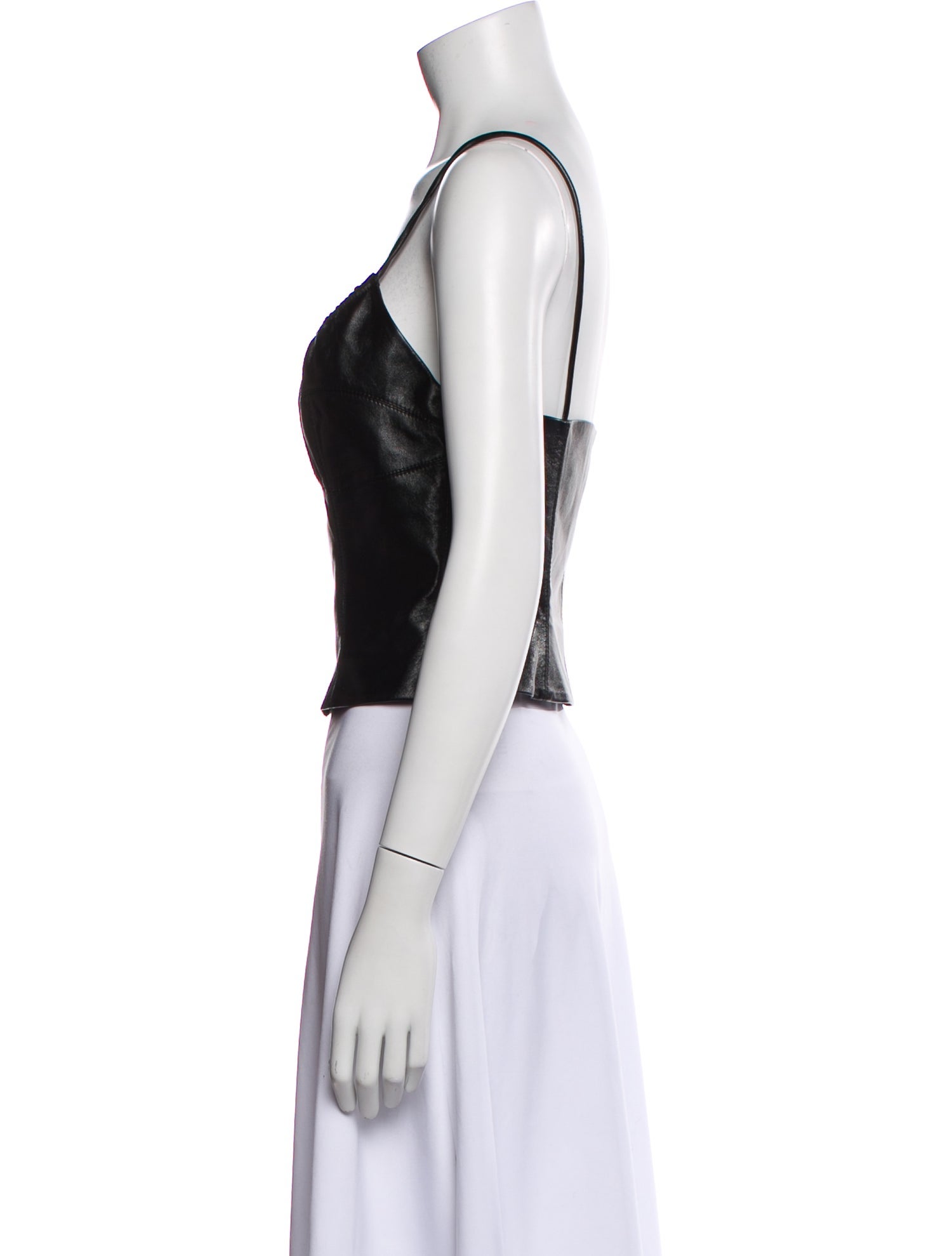 Aya Muse V-Neck Sleeveless Crop Top