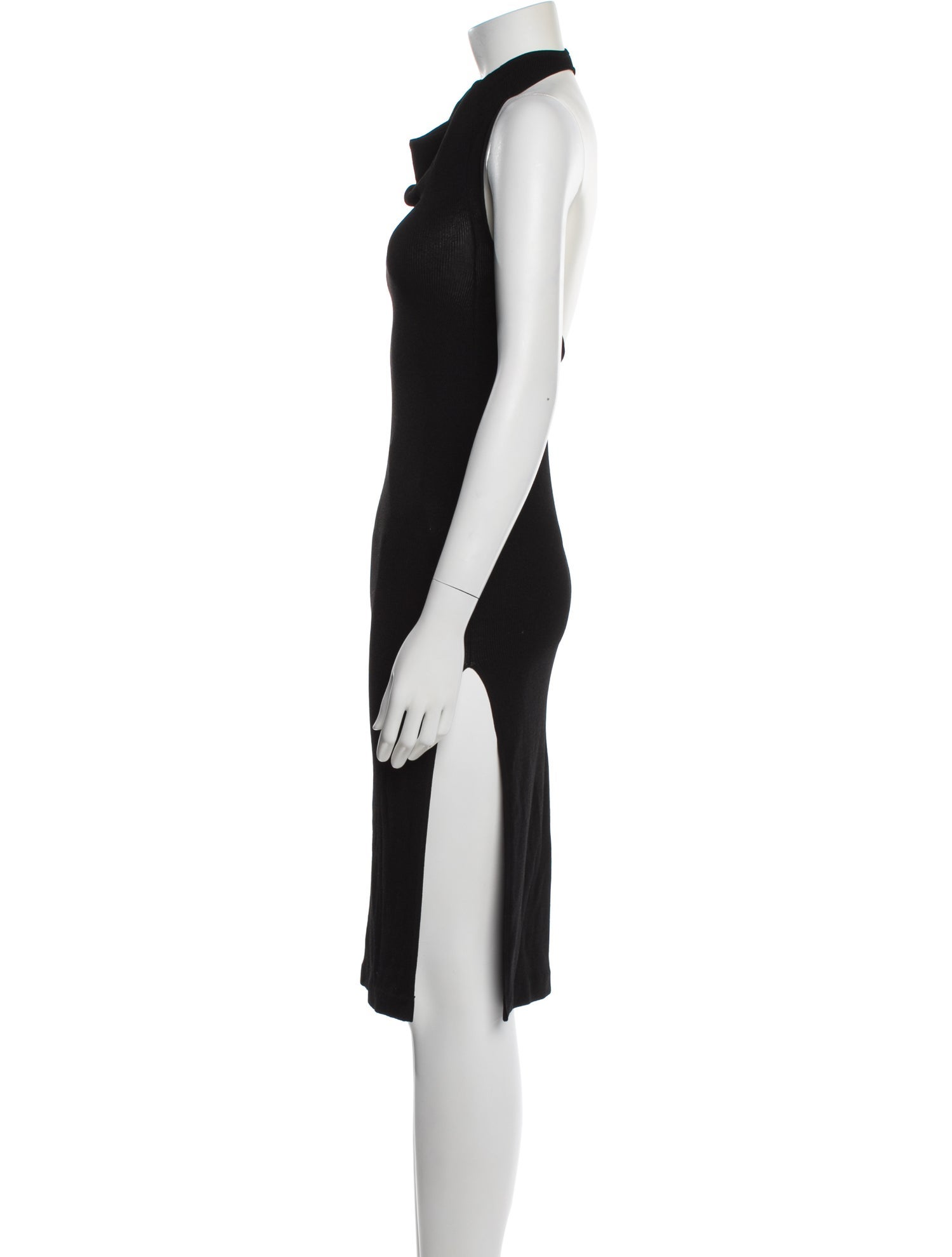 Aya Muse Cowl Neck Knee-Length Dress