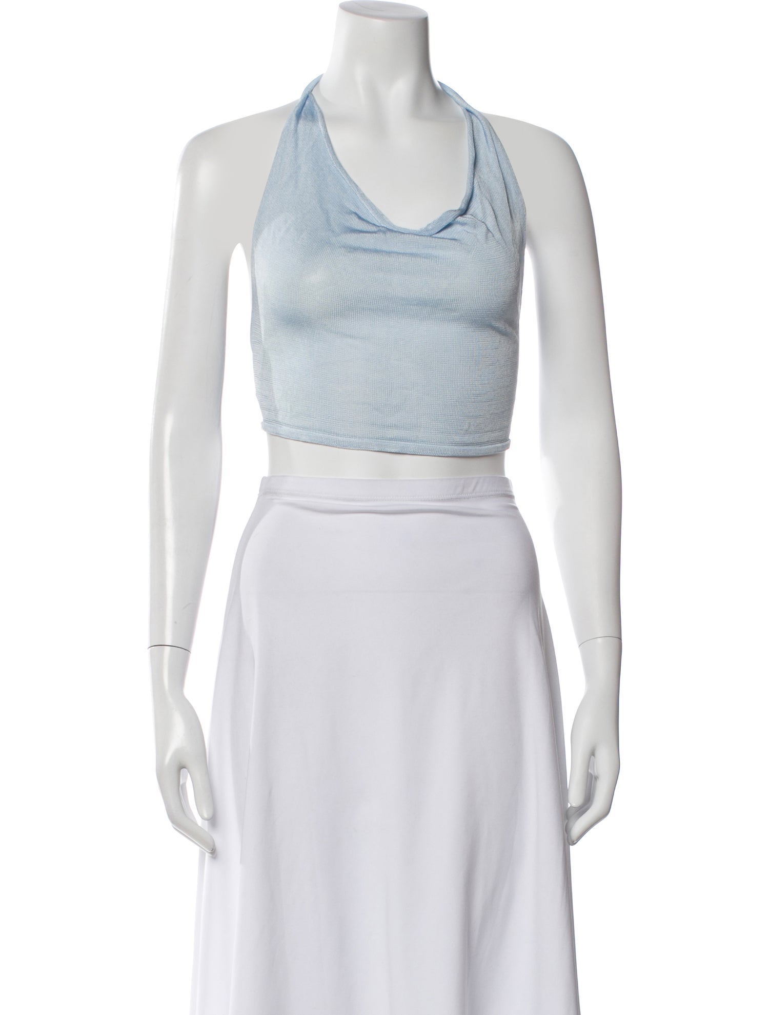 Aya Muse Halterneck Sleeveless Crop Top