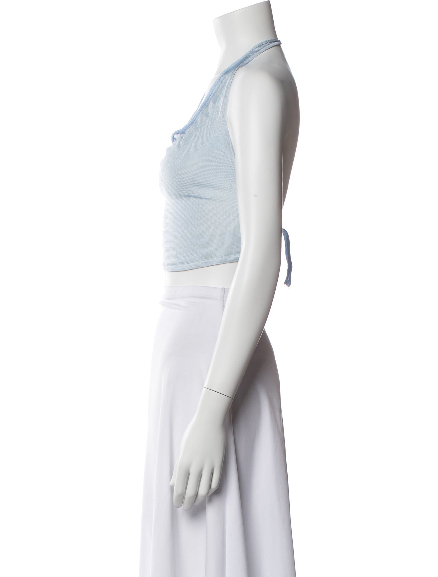 Aya Muse Halterneck Sleeveless Crop Top