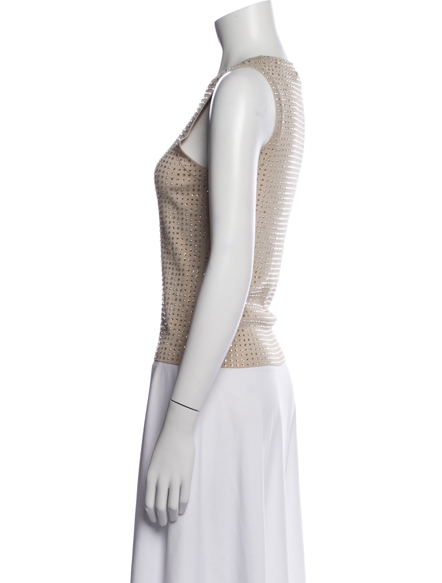 Aya Muse Crew Neck Sleeveless Top