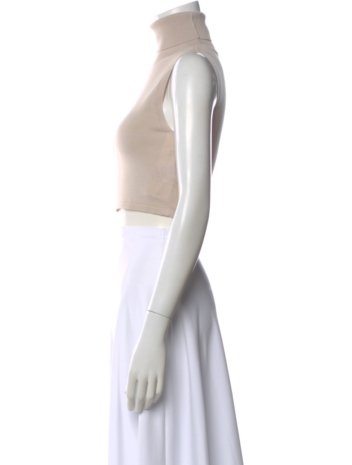 Aya Muse Mock Neck Sleeveless Crop Top