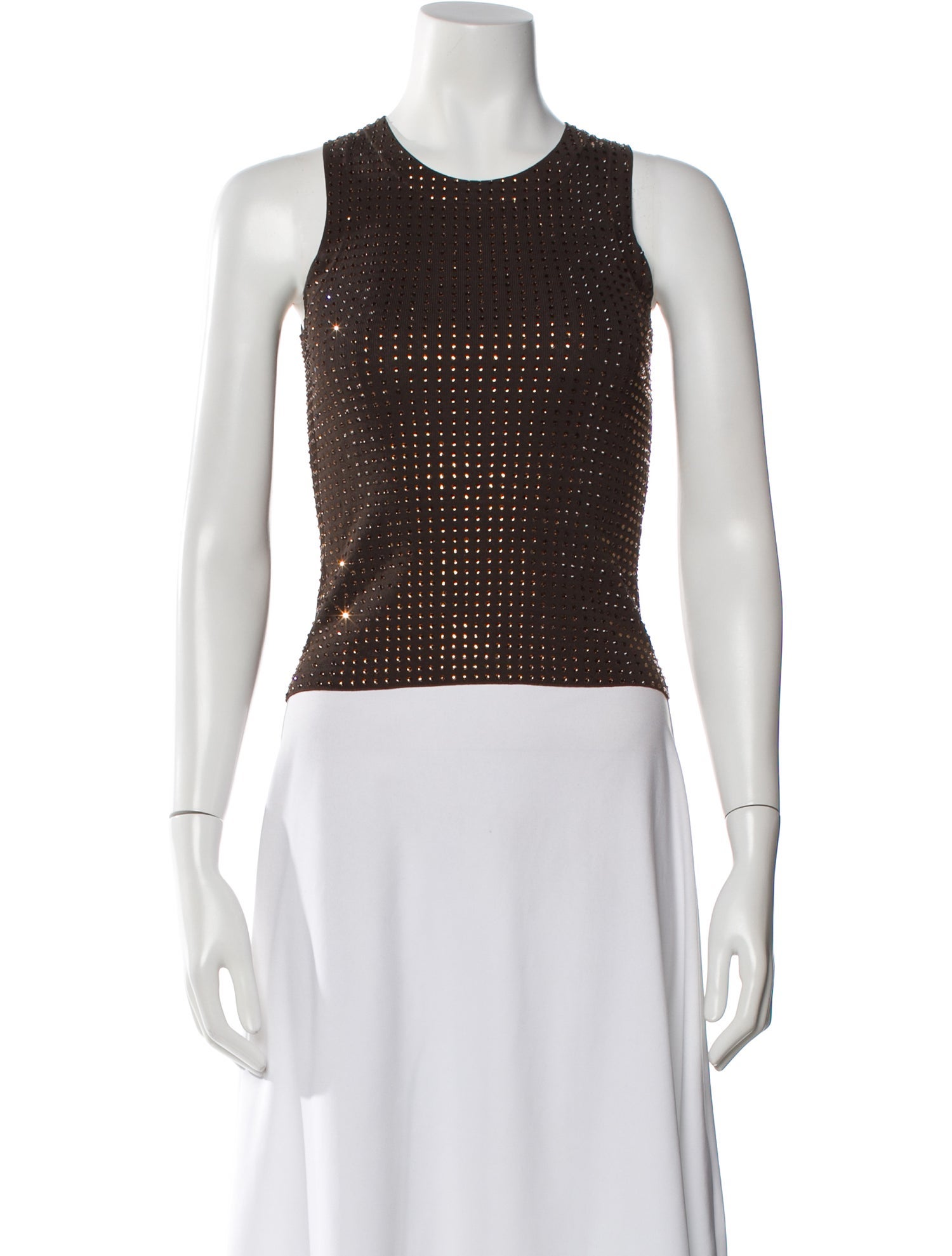 Aya Muse Crew Neck Sleeveless Top