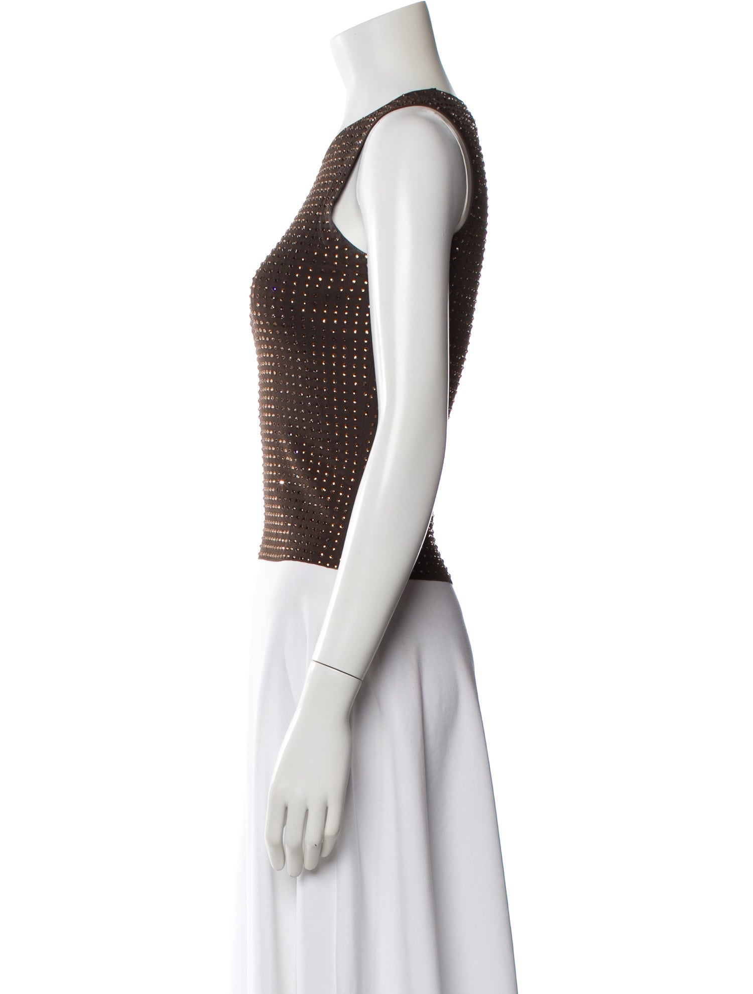 Aya Muse Crew Neck Sleeveless Top