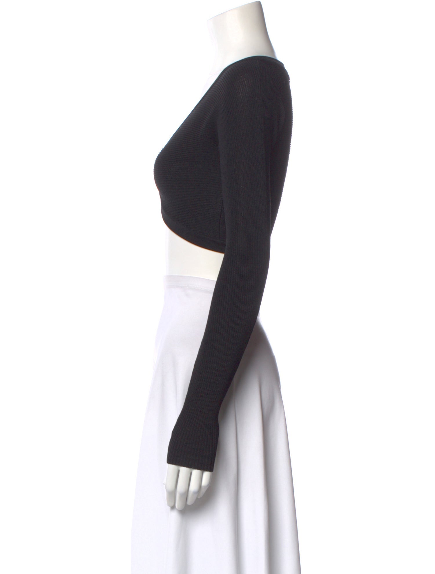 Aya Muse V-Neck Long Sleeve Crop Top
