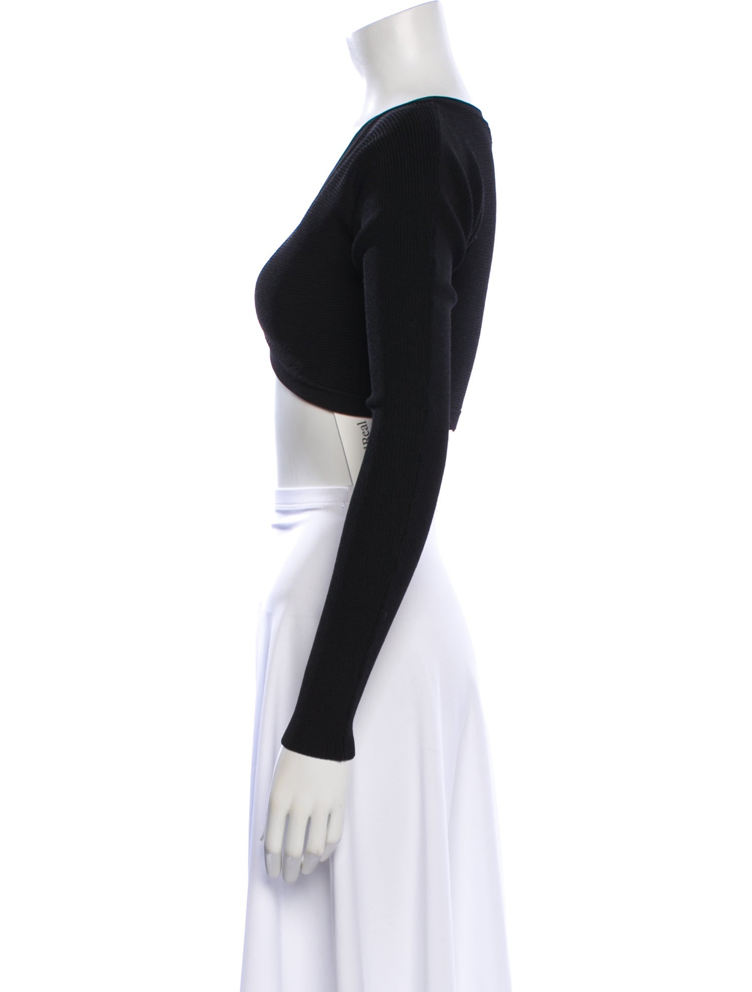 Aya Muse V-Neck Long Sleeve Crop Top