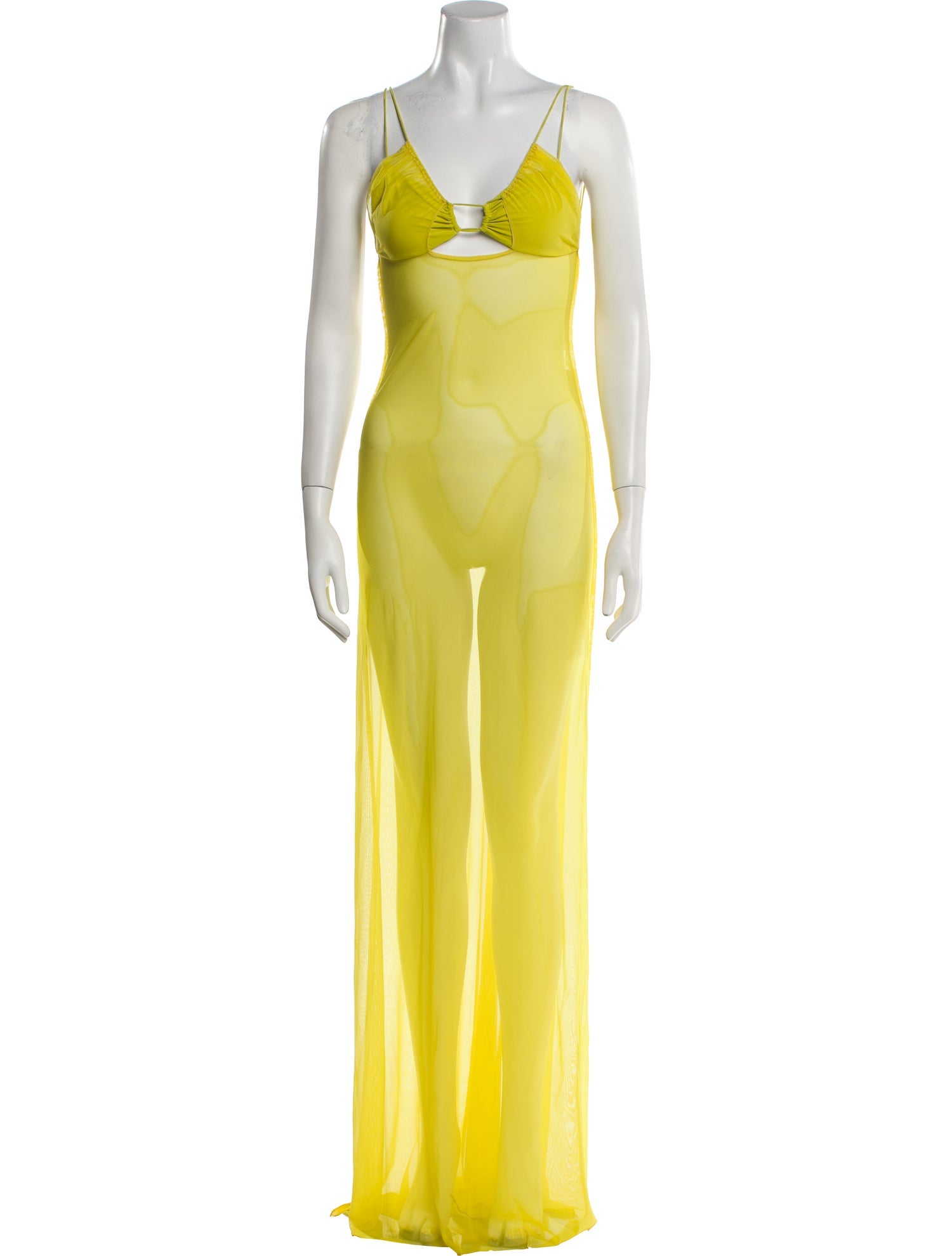 AMAZUÌN Square Neckline Long Dress