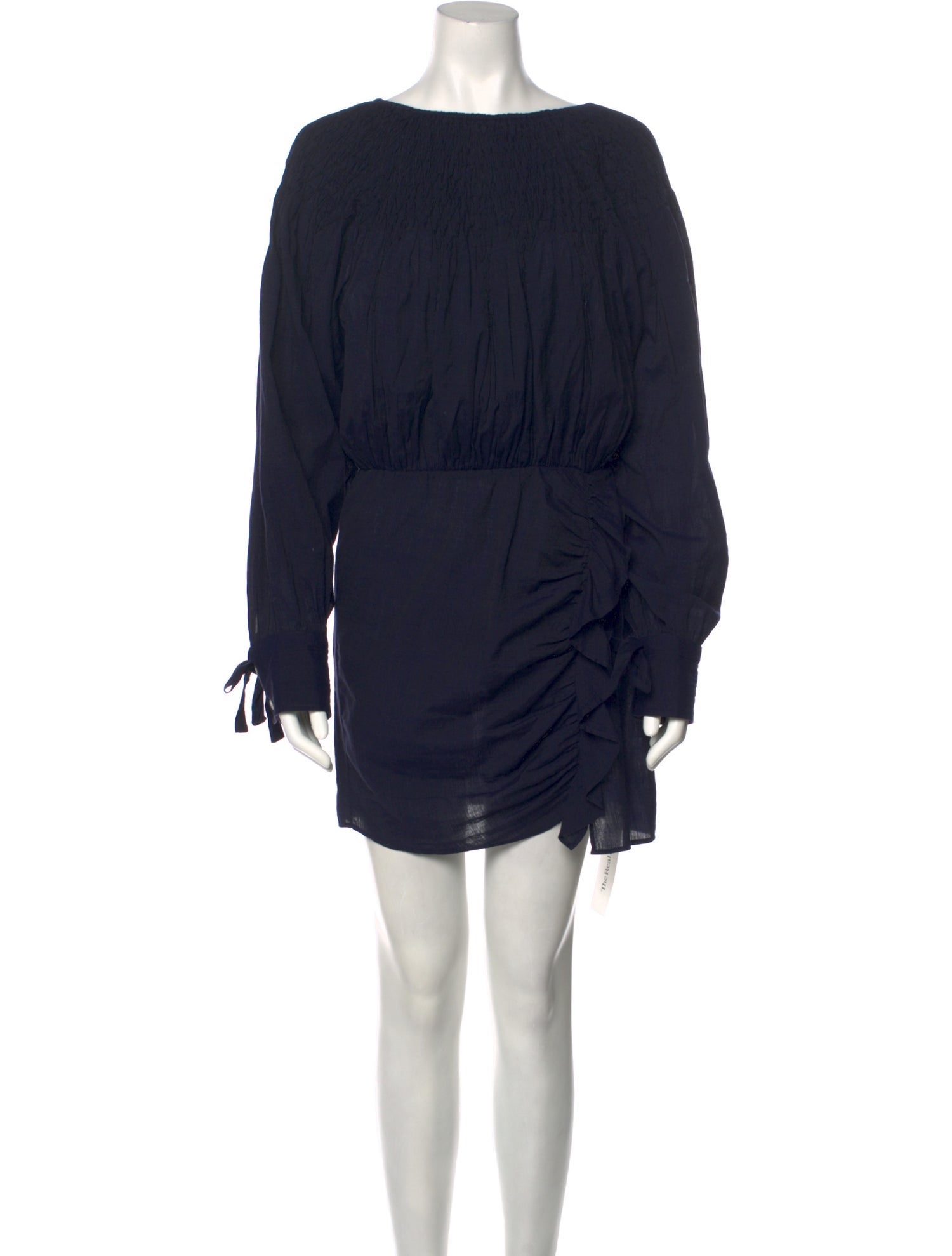 Anaak Bateau Neckline Mini Dress