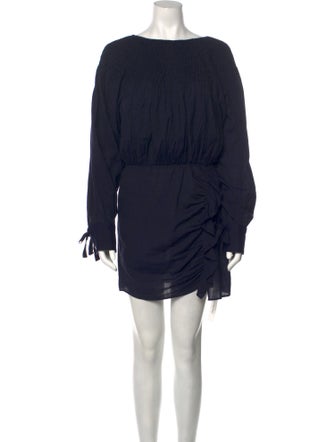 Anaak Bateau Neckline Mini Dress