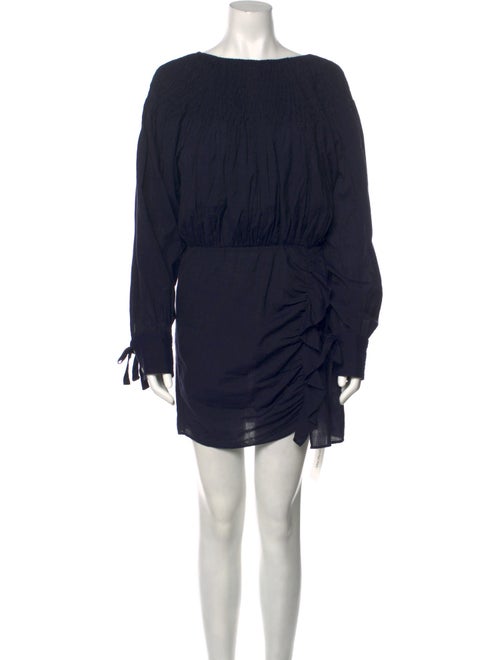 Anaak Bateau Neckline Mini Dress