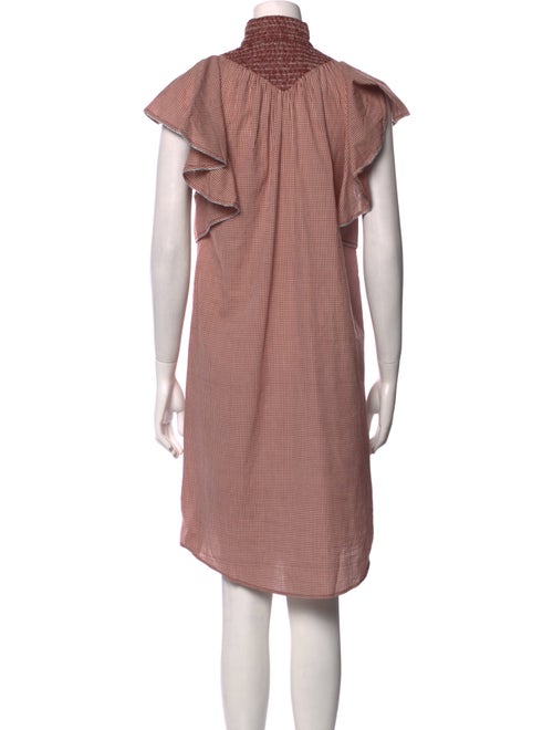 Anaak Plaid Print Knee-Length Dress