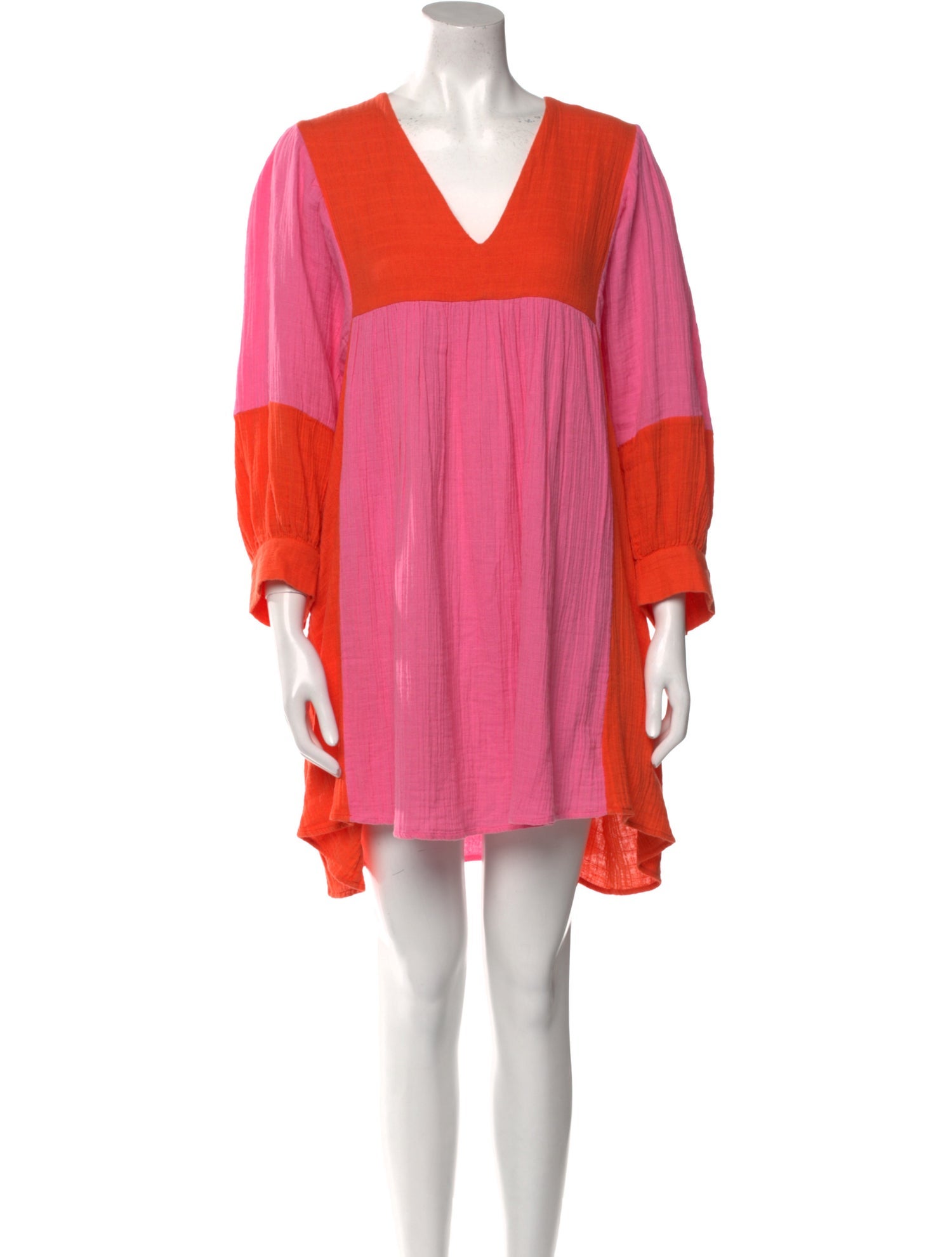 Anaak Colorblock Pattern Mini Dress
