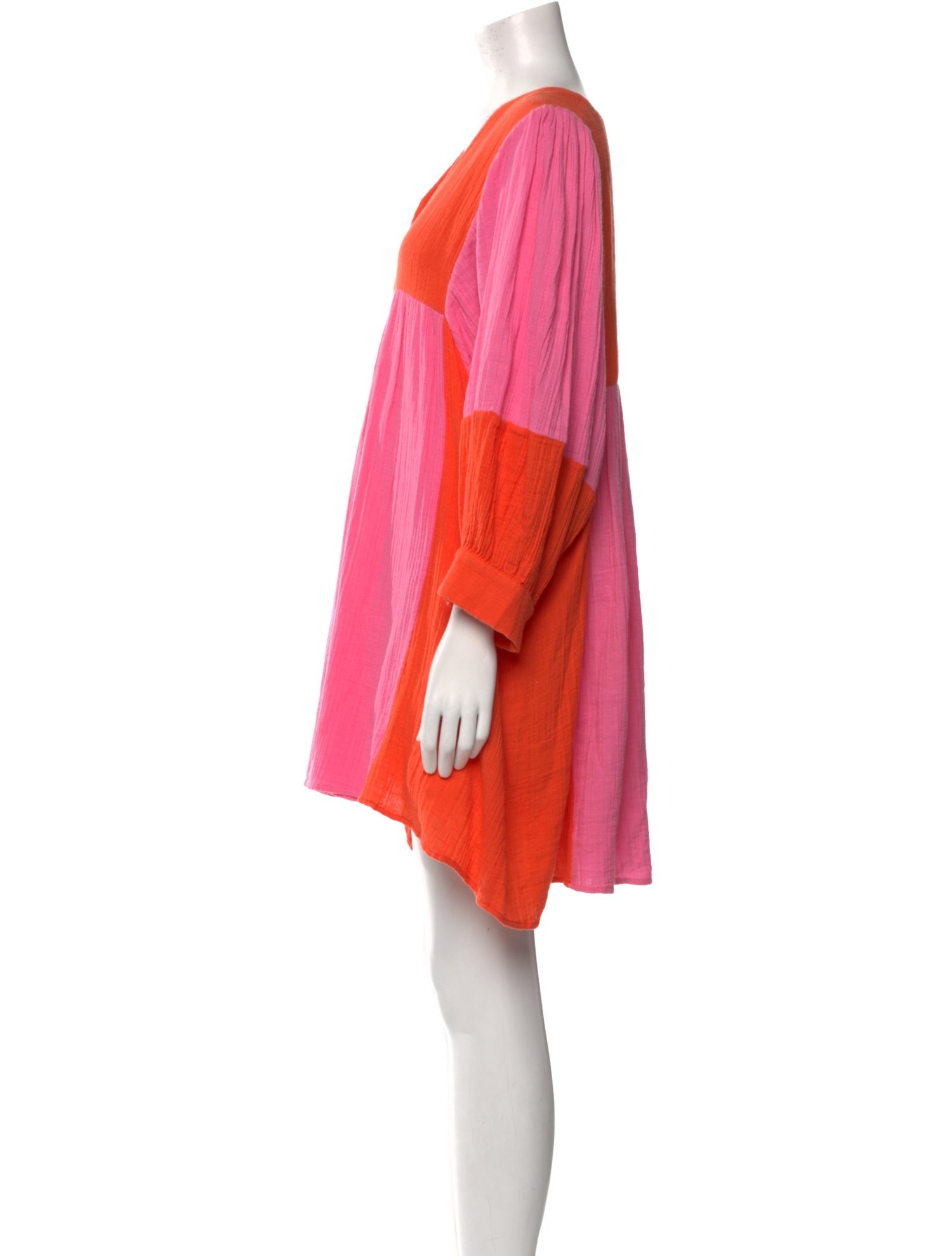 Anaak Colorblock Pattern Mini Dress