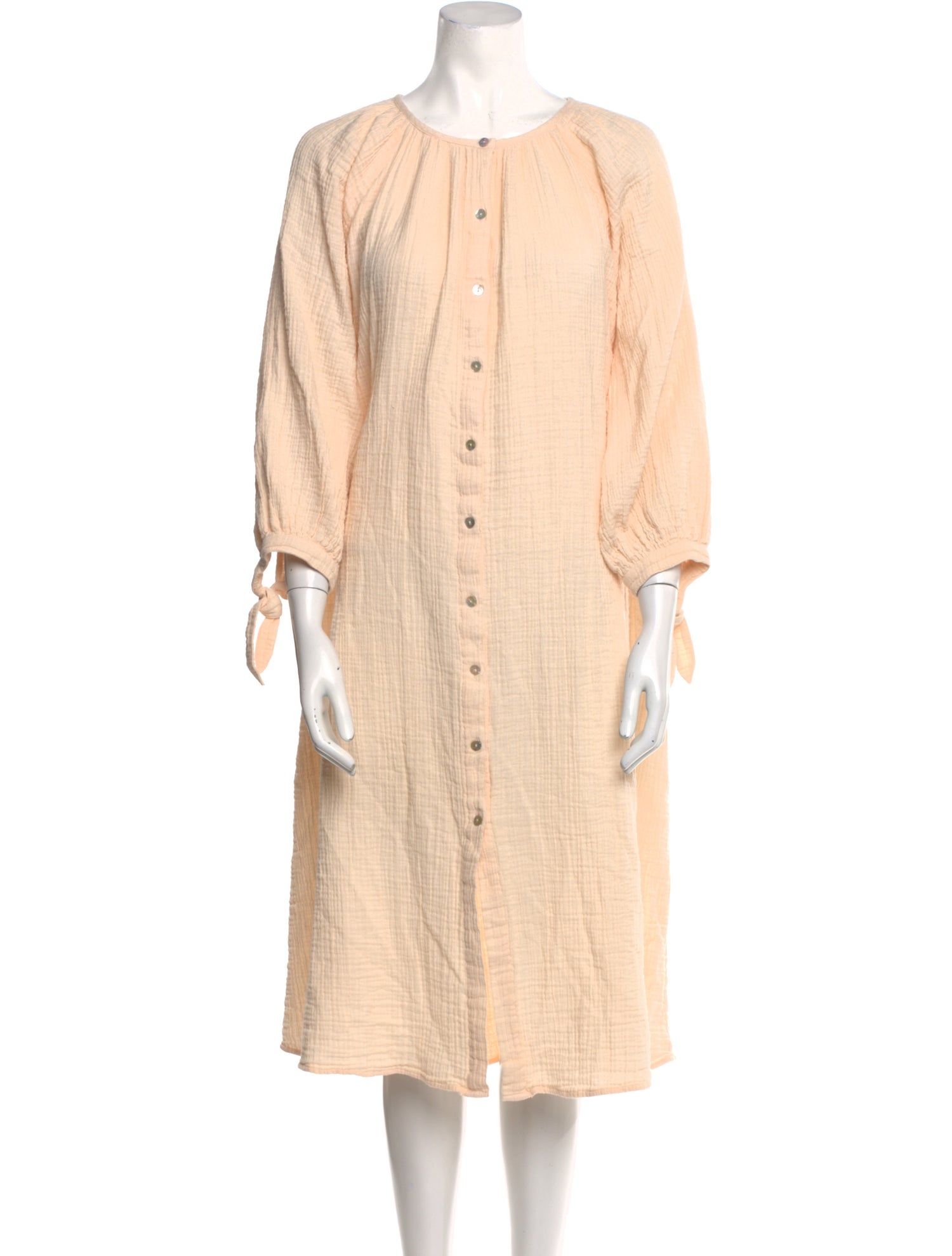 Anaak Scoop Neck Midi Length Dress