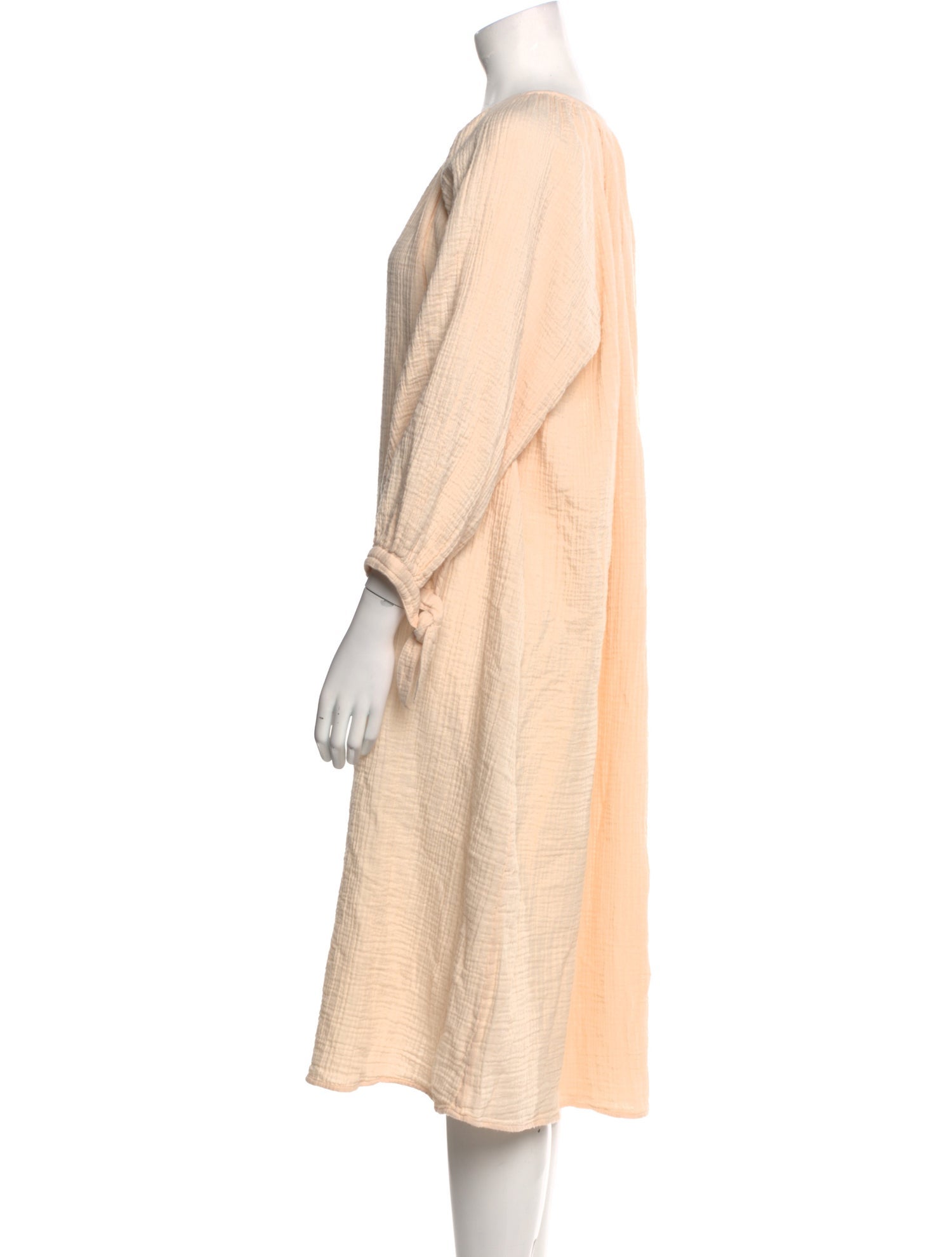 Anaak Scoop Neck Midi Length Dress