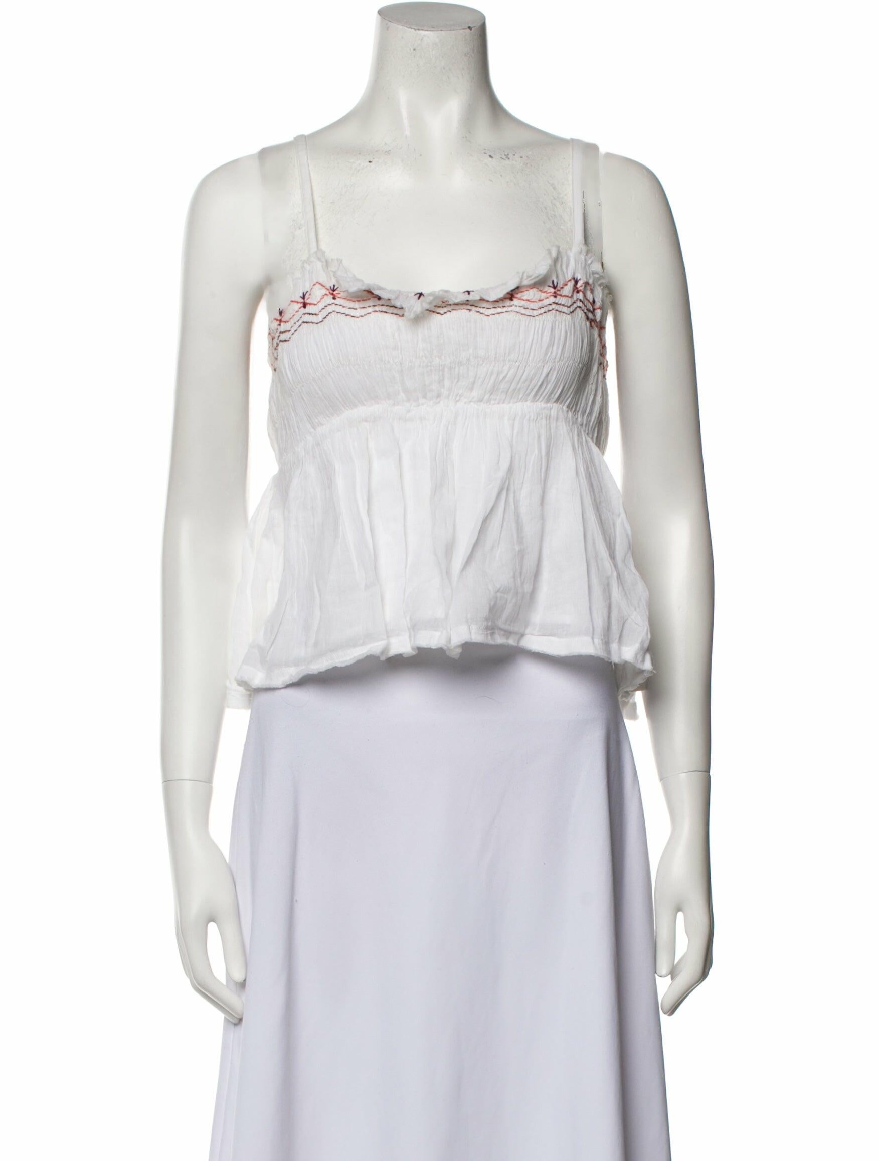 Anaak Square Neckline Sleeveless Crop Top