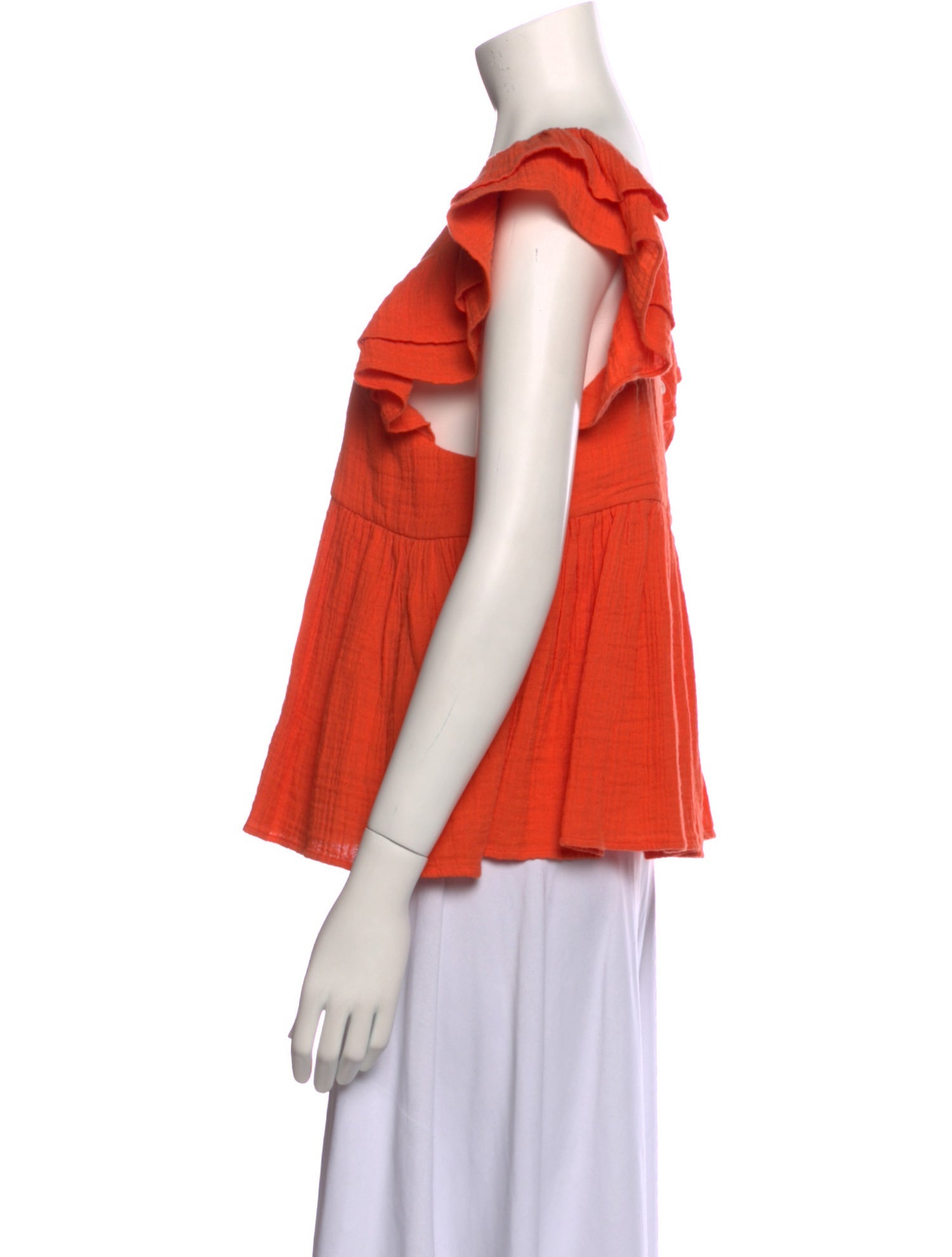 Anaak Square Neckline Short Sleeve Blouse