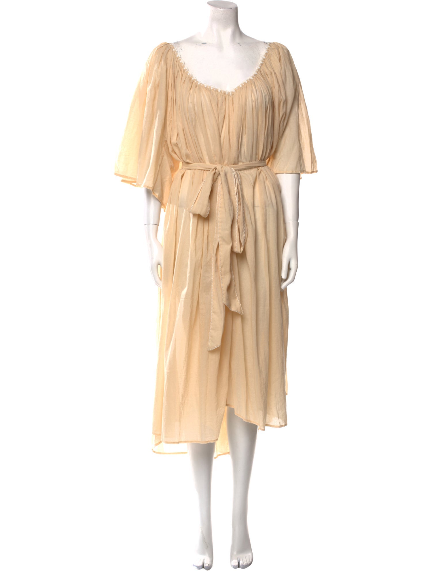 Anaak Scoop Neck Long Dress