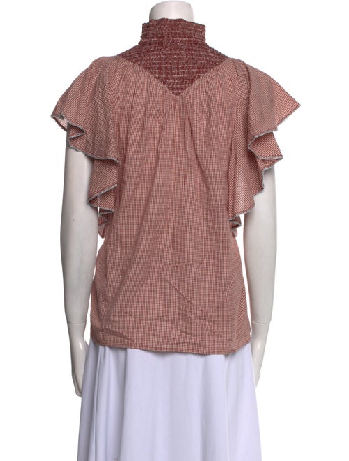 Anaak Plaid Print Turtleneck Top