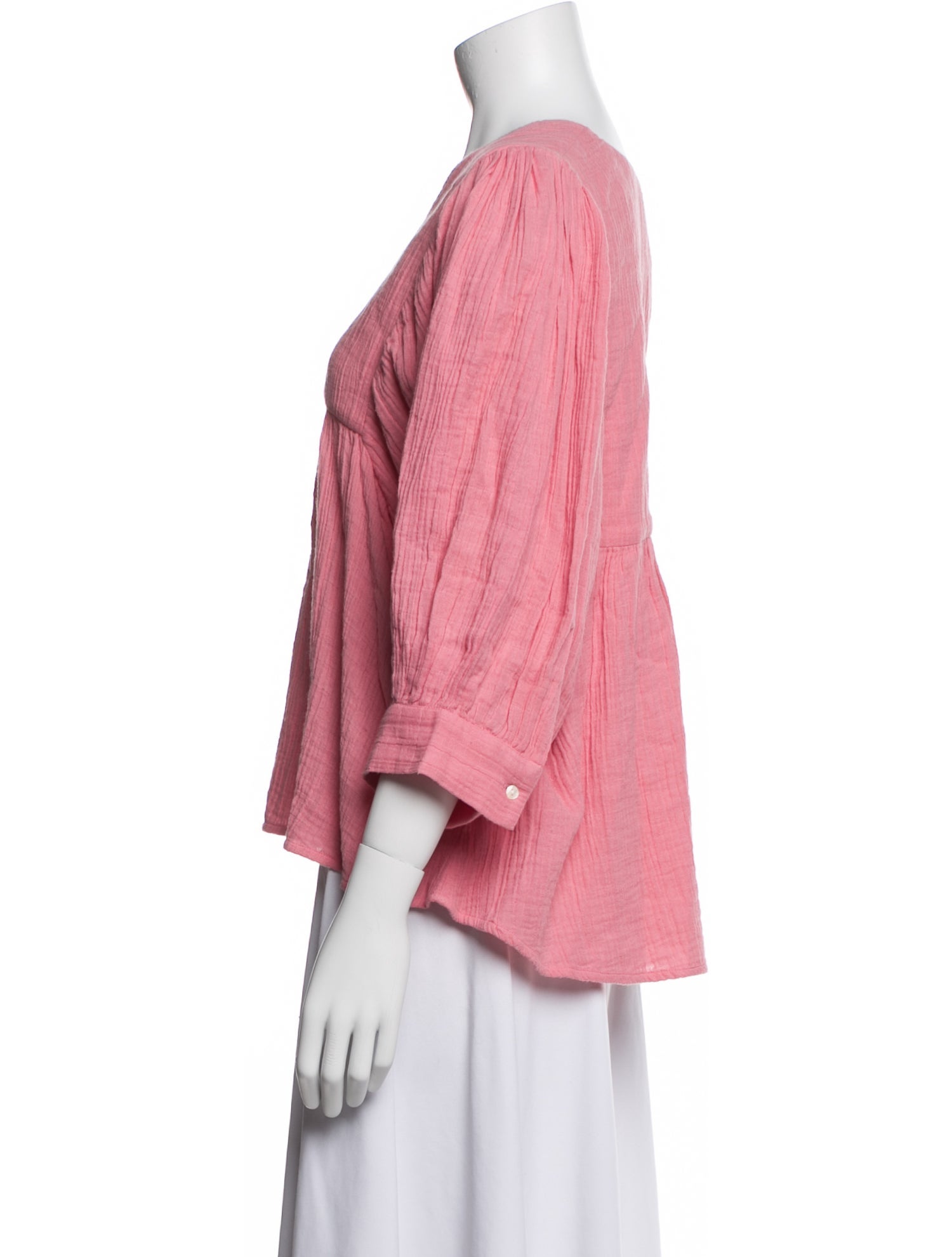 Anaak V-Neck Three-Quarter Sleeve Blouse