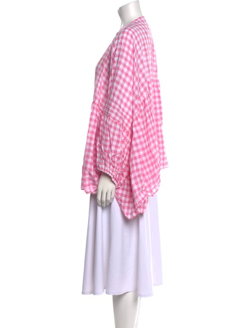 Anaak Plaid Print V-Neck Tunic