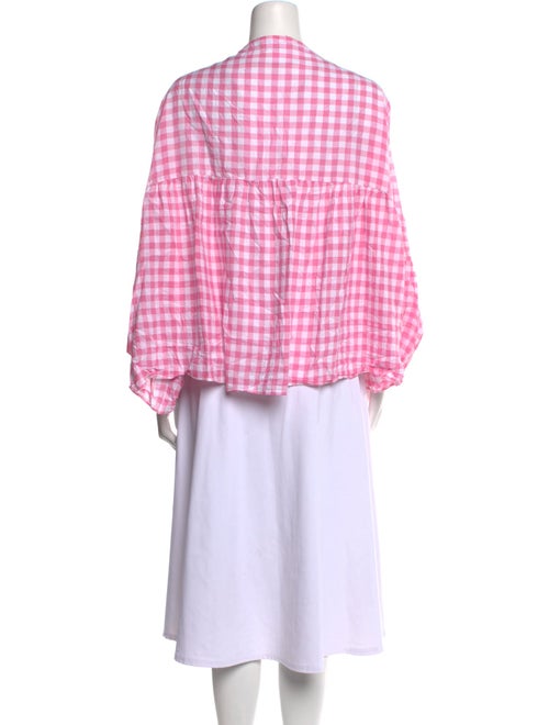 Anaak Plaid Print V-Neck Tunic