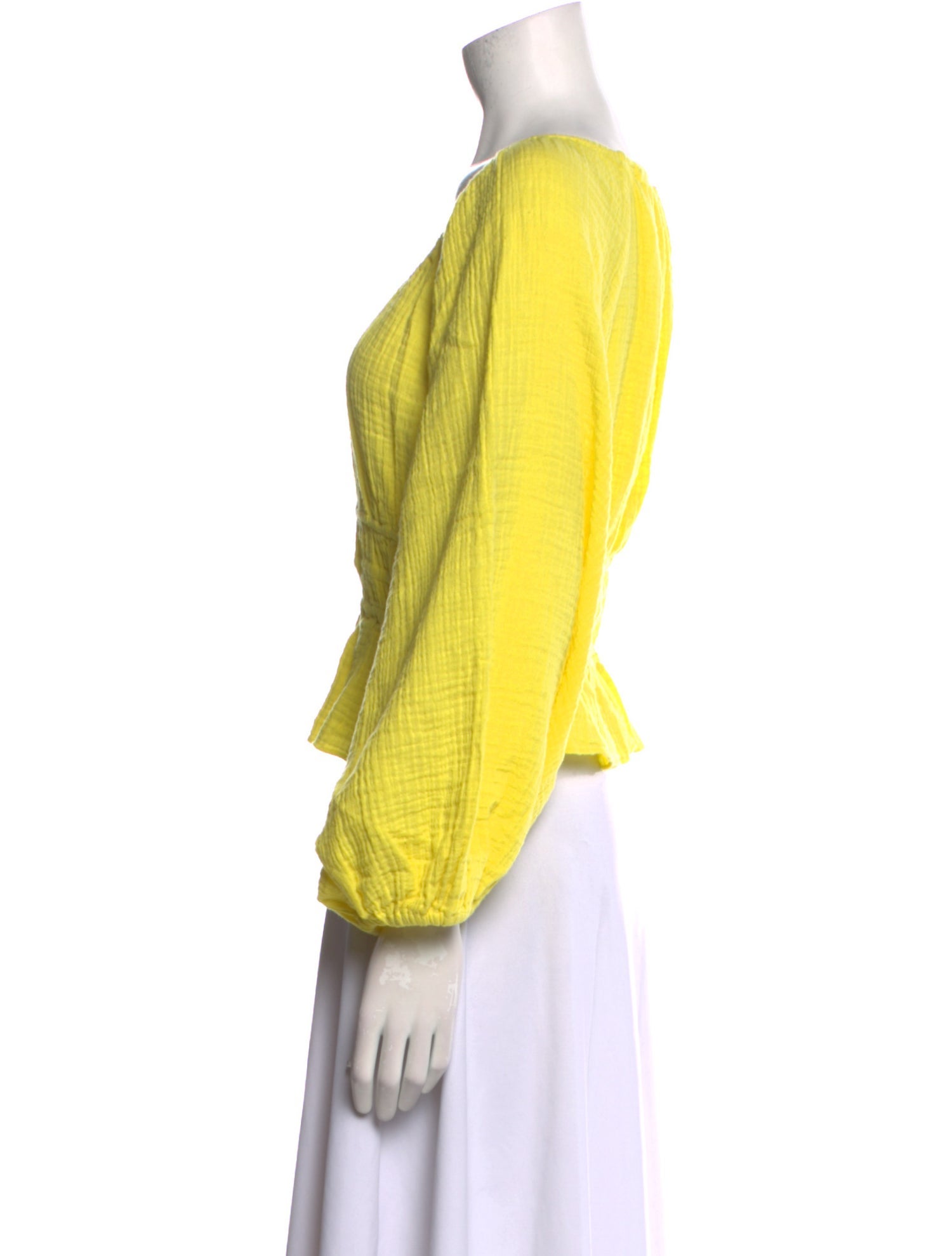 Anaak Scoop Neck Long Sleeve Blouse