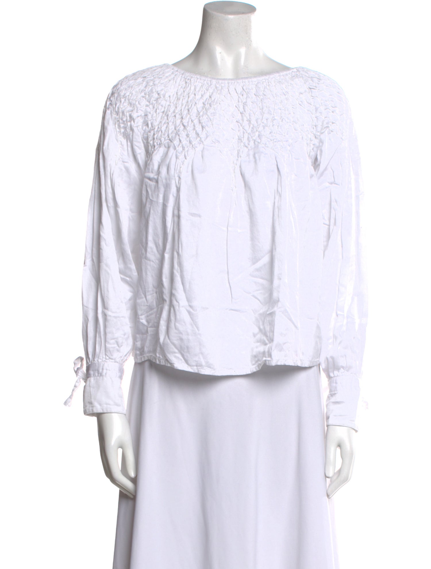 Anaak Bateau Neckline Long Sleeve Blouse