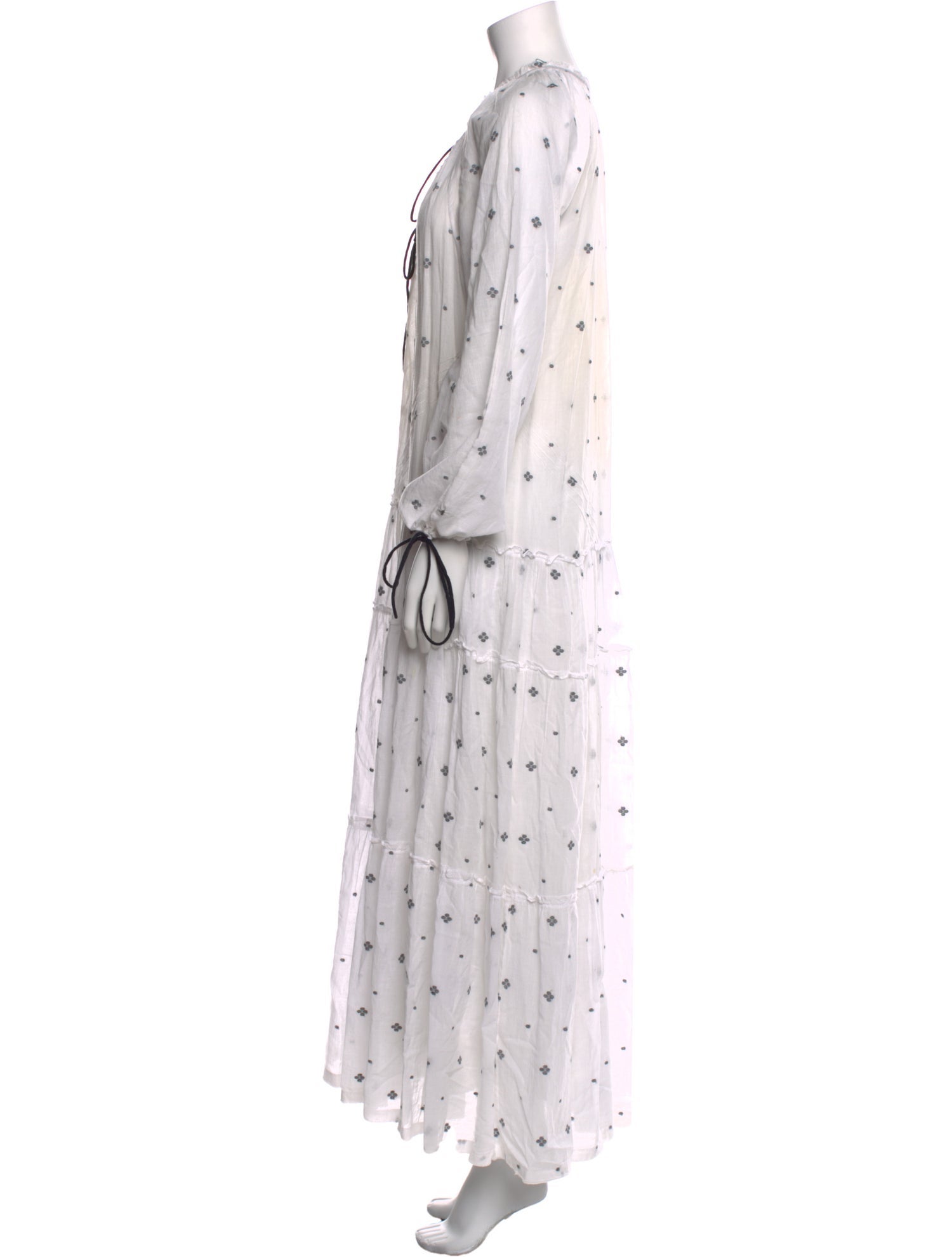 Anaak Polka Dot Print Long Dress