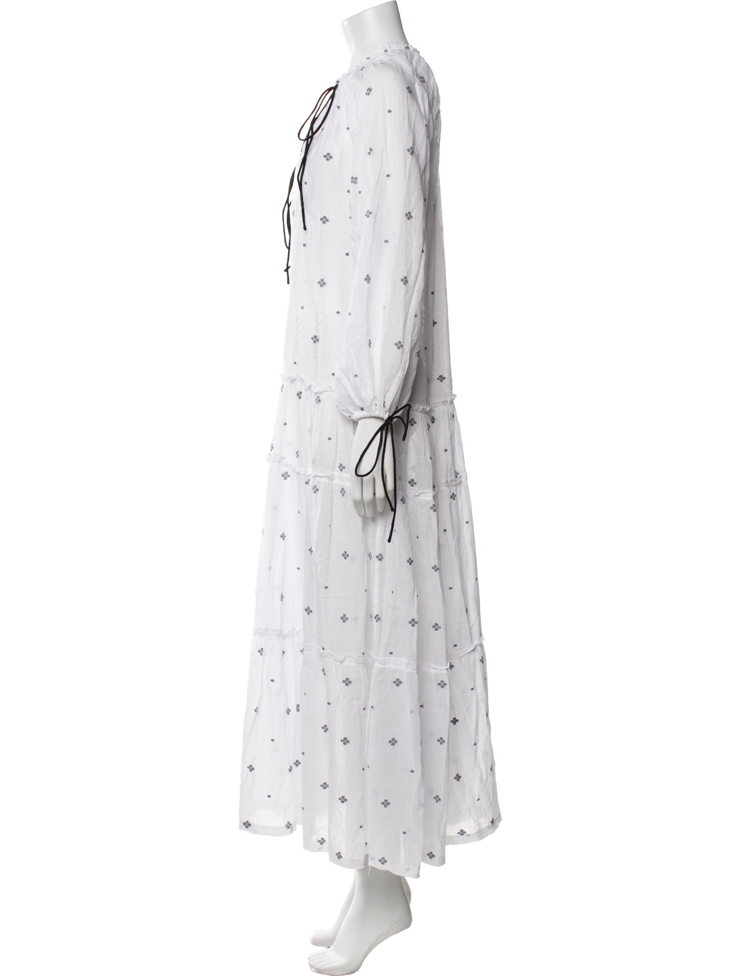 Anaak Floral Print Midi Length Dress