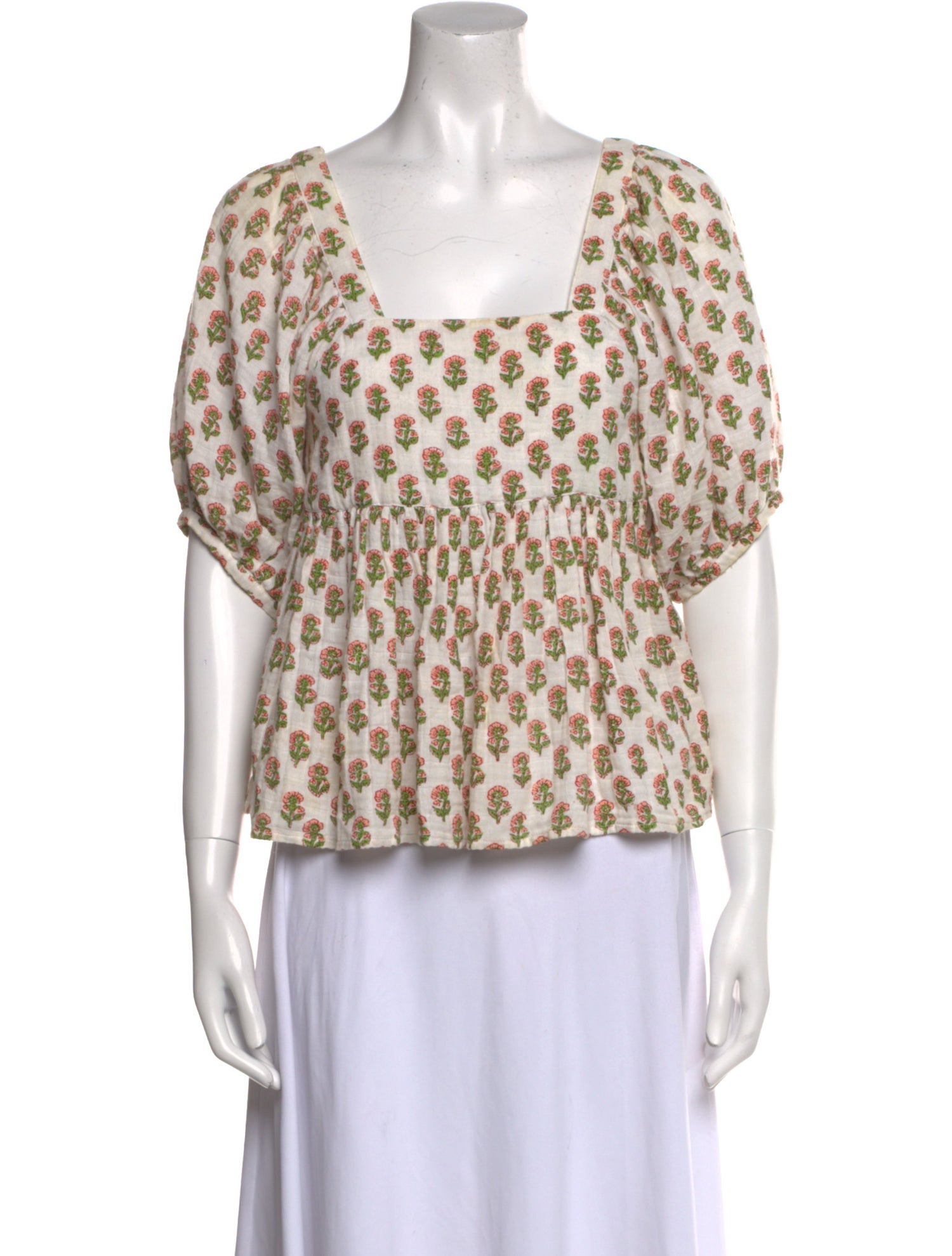 Anaak Printed Square Neckline Blouse