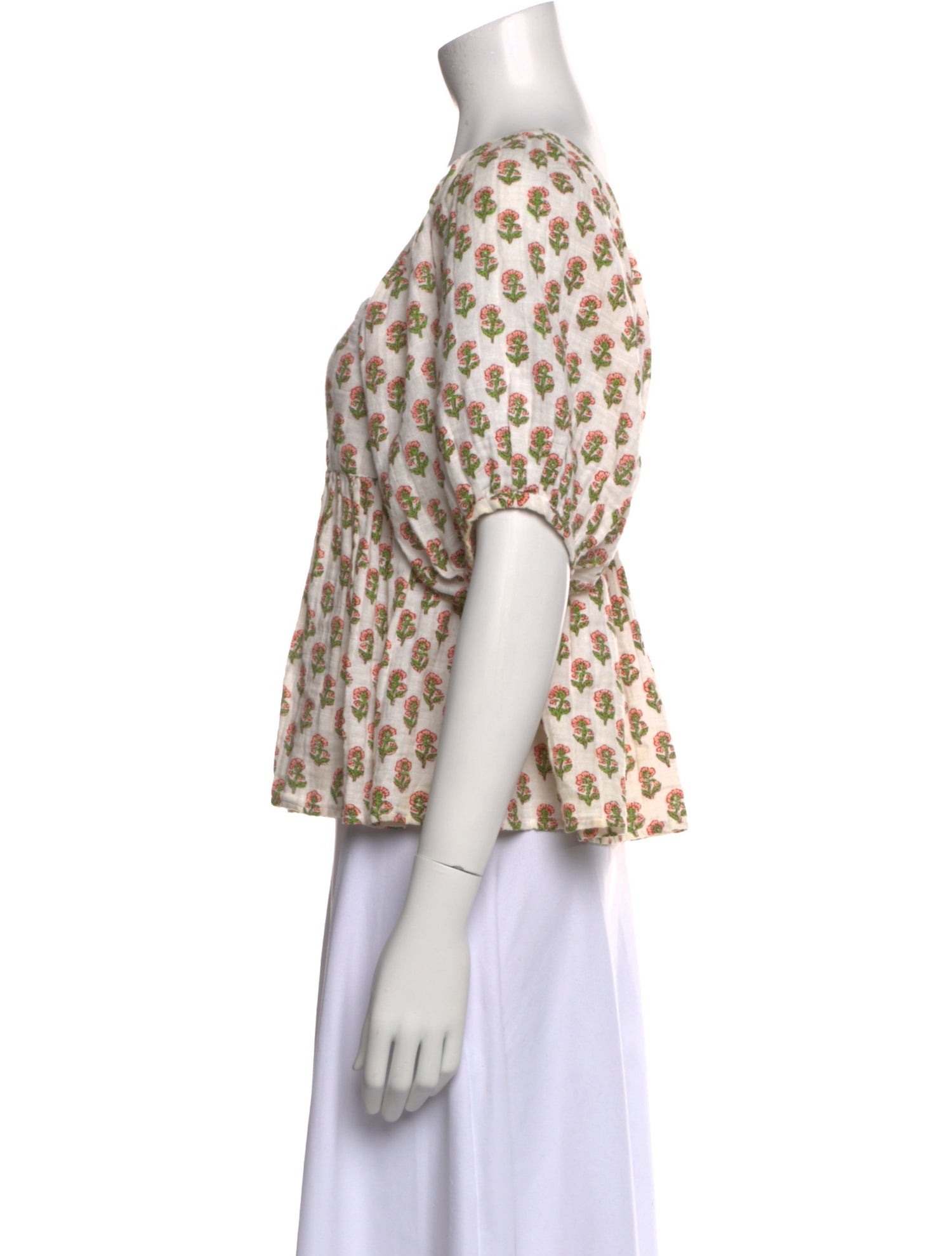 Anaak Printed Square Neckline Blouse