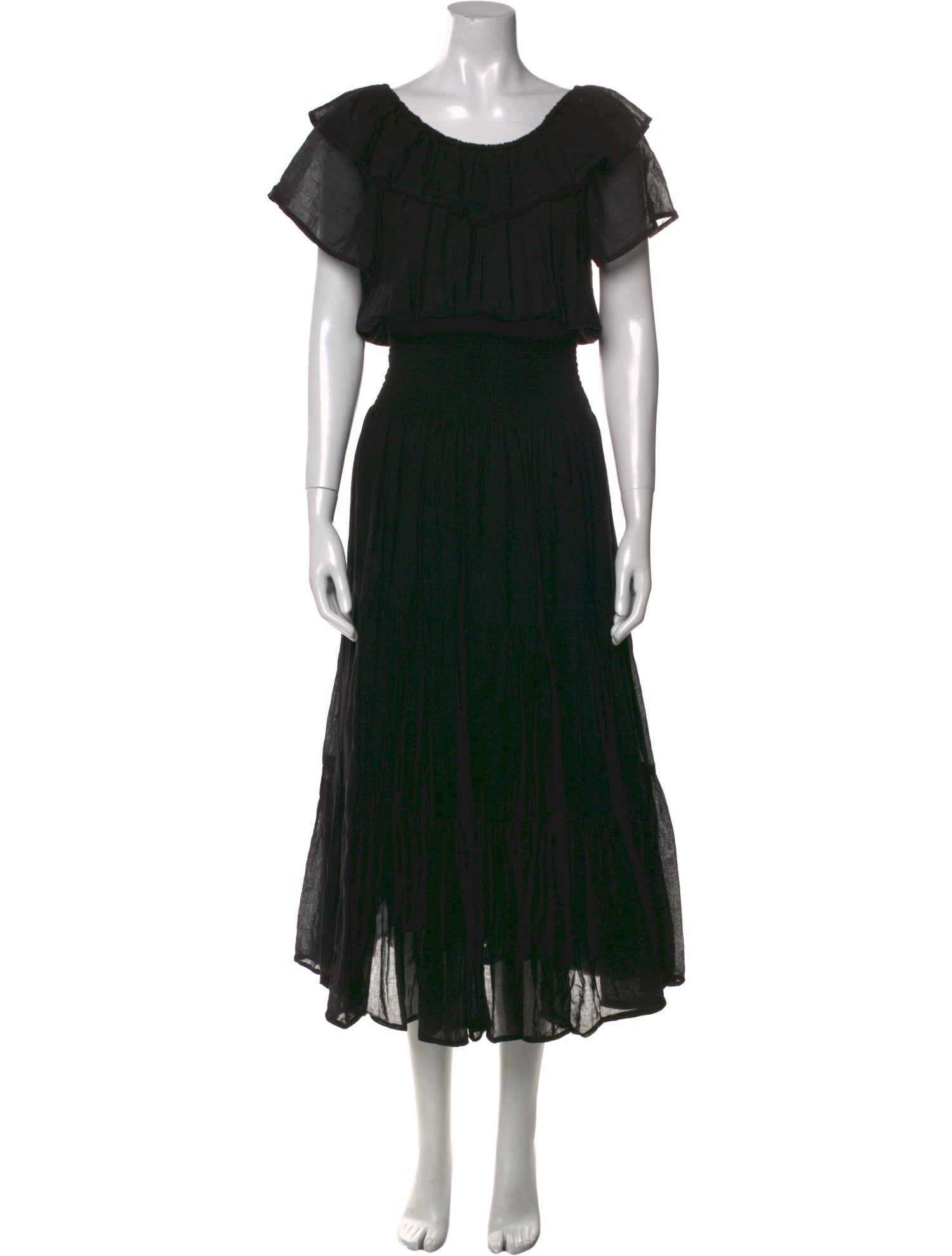 Anaak Scoop Neck Long Dress