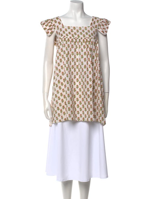 Anaak Printed Square Neckline Tunic