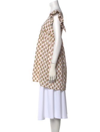 Anaak Printed Square Neckline Tunic